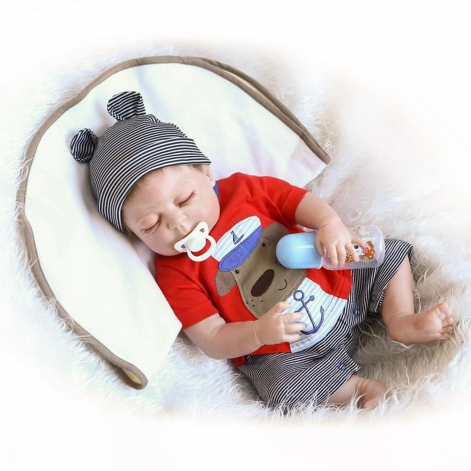 Added Ktaxon 23" Full Body Silicone Reborn Baby Sleeping Doll Soft Vinyl Lifelike Newborn Boy to Wishlist