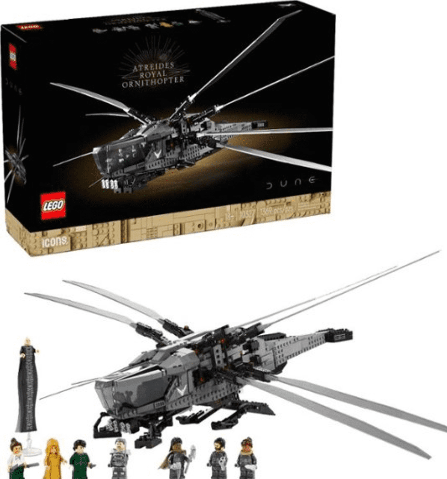 Added LEGO 6470460 Icons Dune Atreides Royal Ornithopter Build and Display Set 10327 to Wishlist