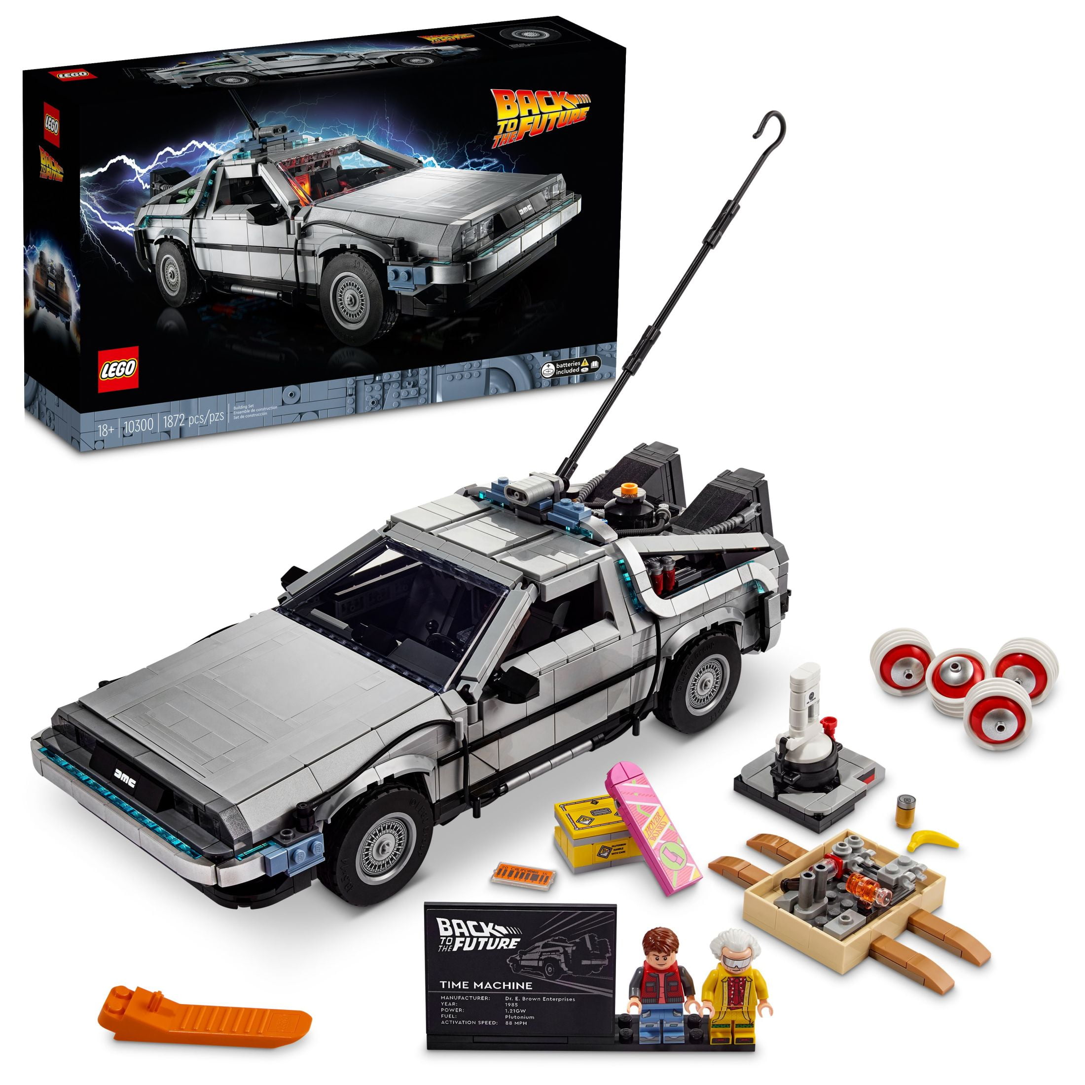 Added LEGO Icons Back to the Future Time Machine 10300, Model Car Building Kit, Based on the DeLorean from the Classic Movie to Wishlist