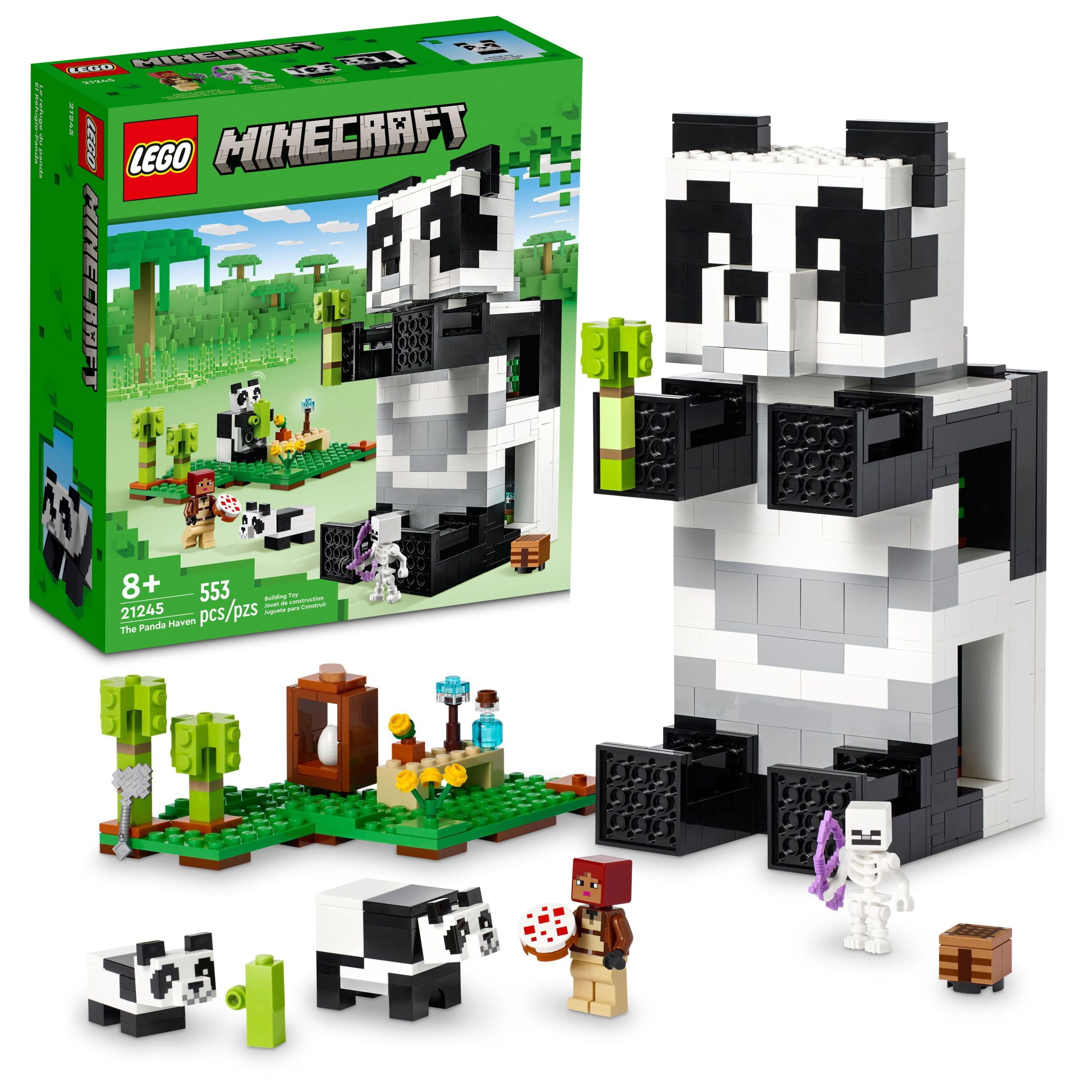 Added LEGO Minecraft The Panda Haven Toy House with Animals 21245 to Wishlist