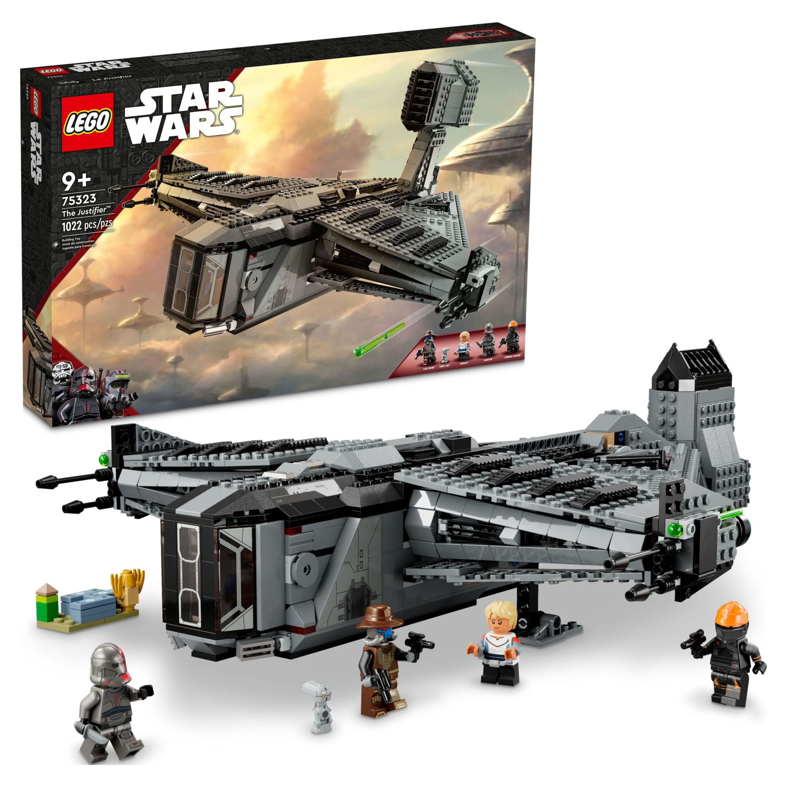 Added LEGO Star Wars the Justifier 75323, Buildable Starship with Cad Bane Minifigure and Todo 360 Droid to Wishlist