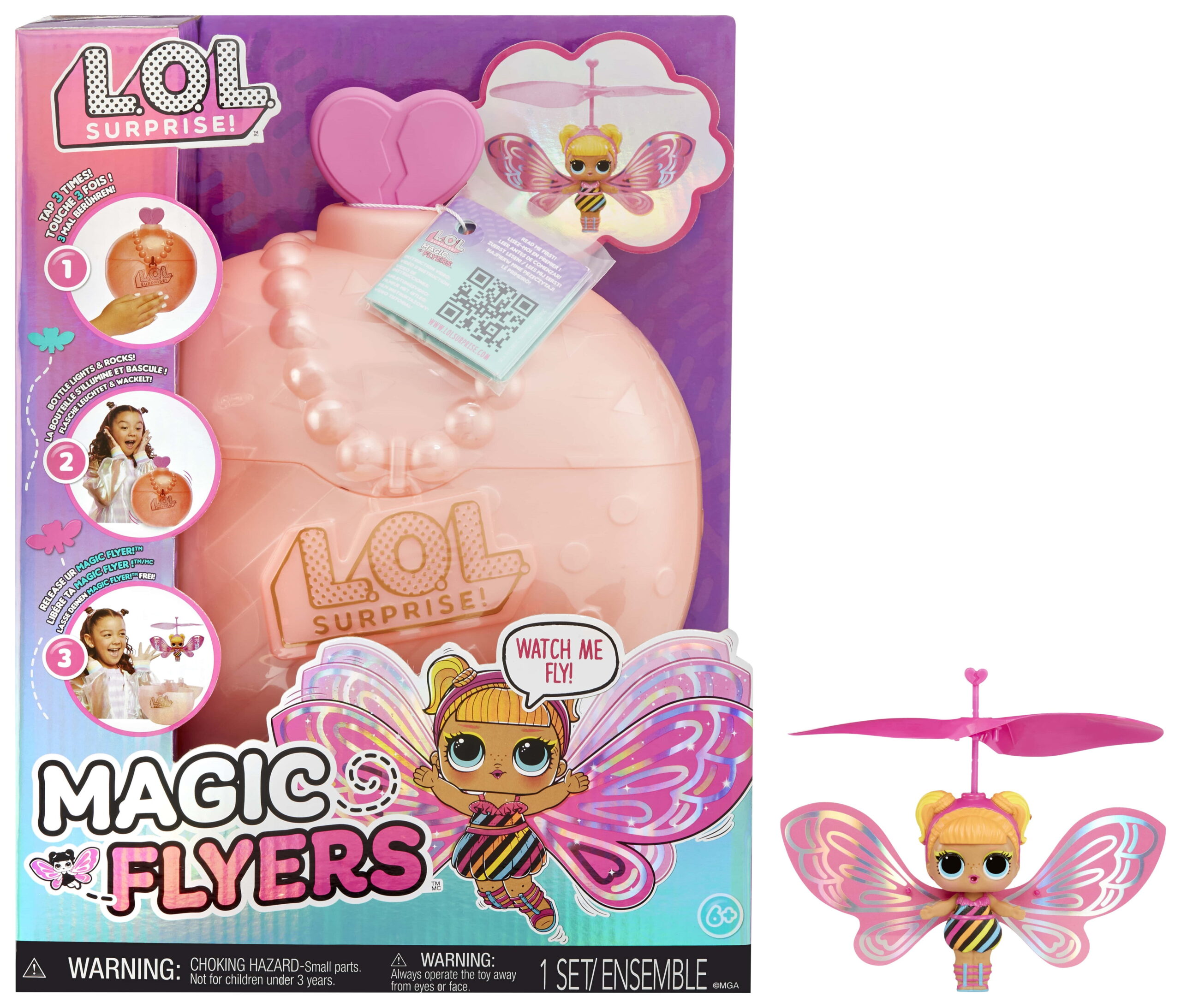 Added LOL Surprise Magic Flyers: Flutter Star Hand Guided Flying Doll, Collectible, Touch Bottle Unboxing, Gift for Girls Age 6+ to Wishlist