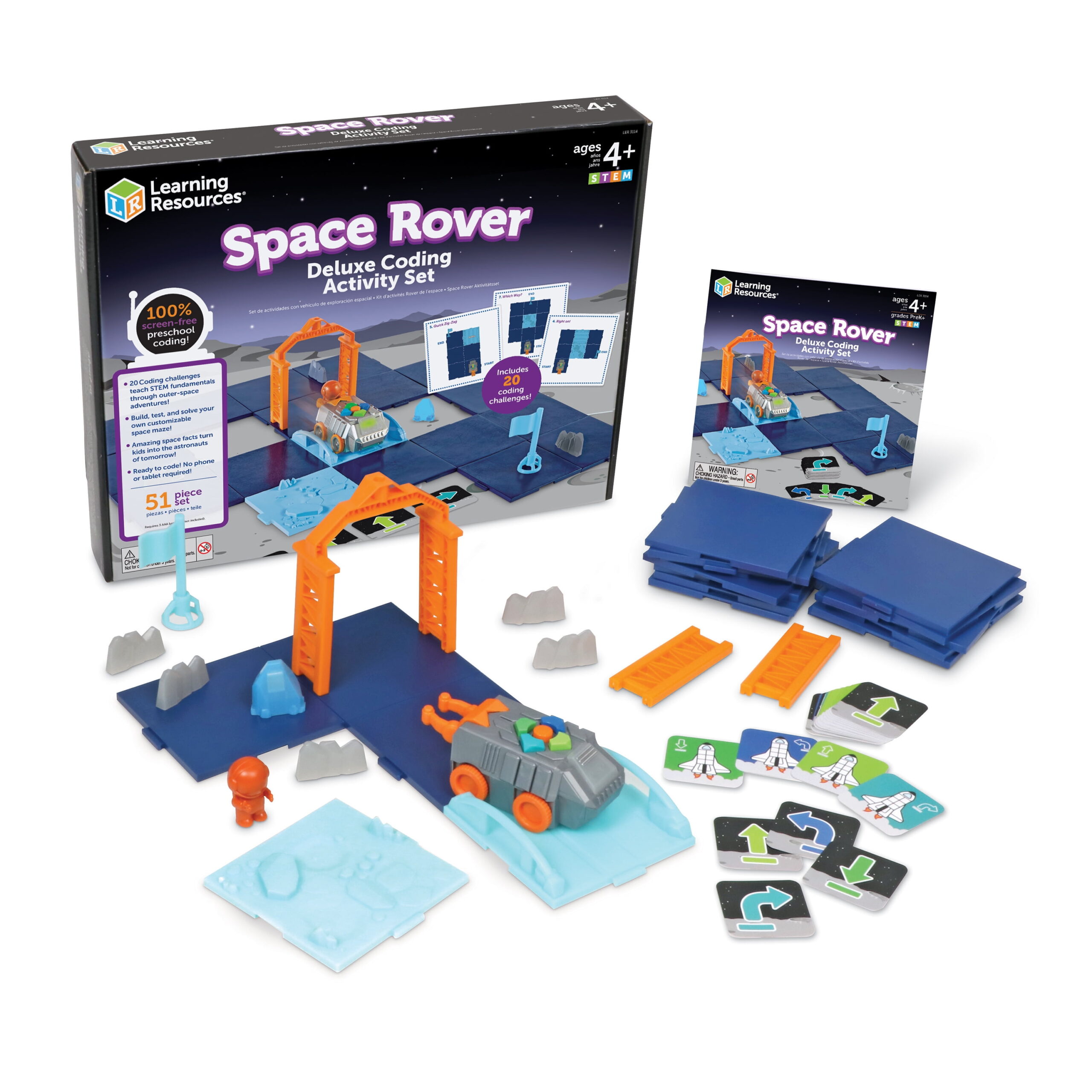 Added Learning Resources Space Rover Deluxe Coding Activity Set - 51 pieces, Screen Free Robots for Boys and Girls Ages 4+ to Wishlist