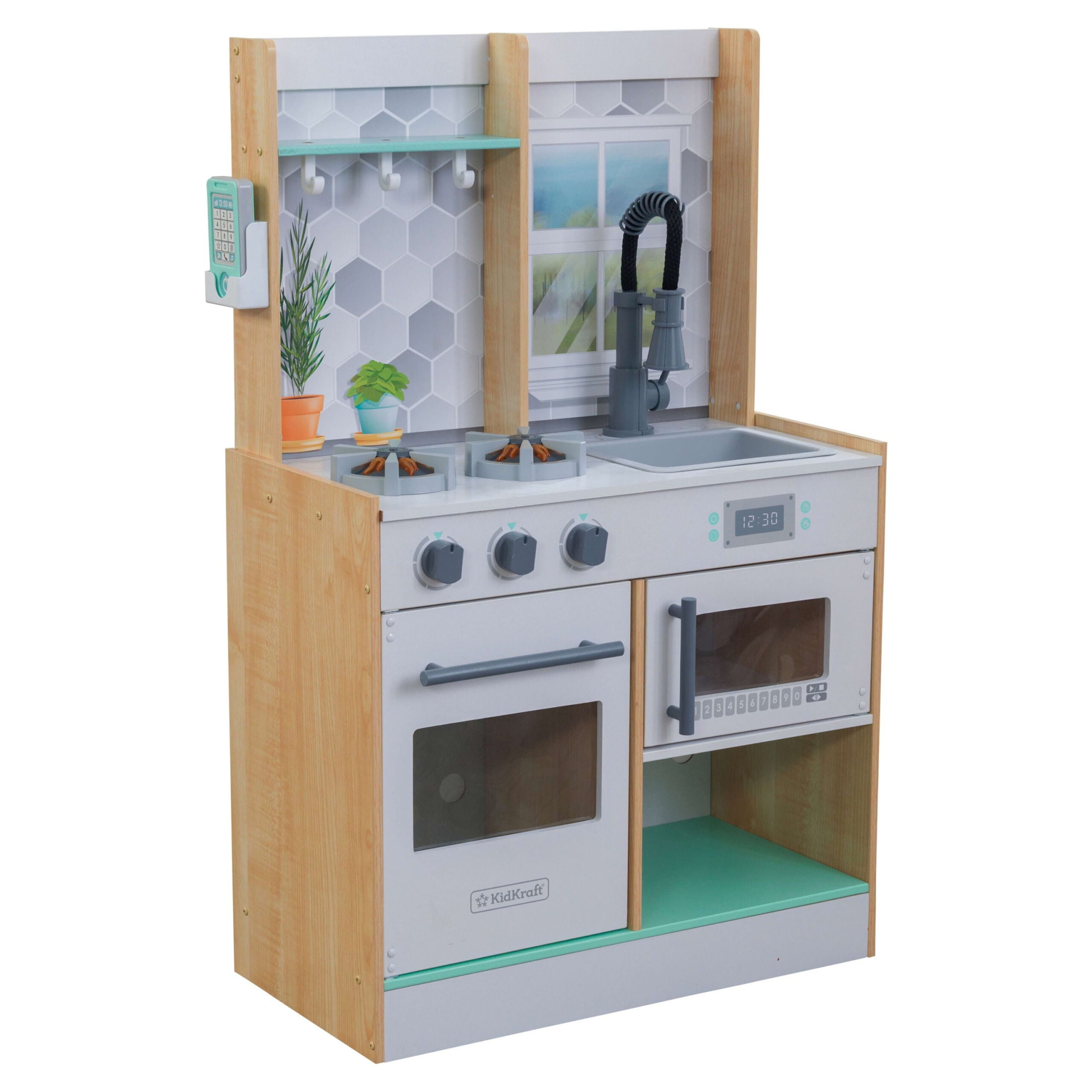 Added Let's Cook Wooden Play Kitchen with Lights & Sounds, Natural to Wishlist