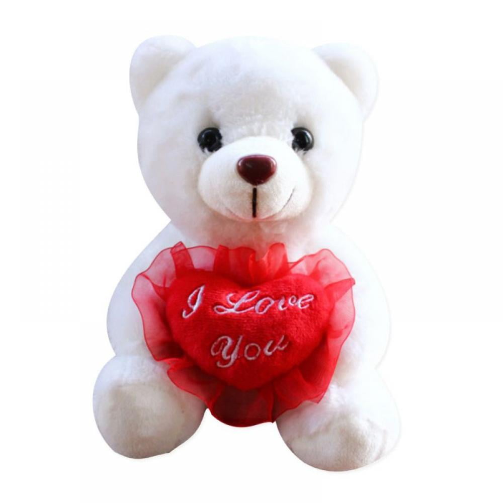 Added Light up Colorful LED Teddy Bear Stuffed Animal Soft Plush Toy Glow in The Night Birthday Valentines Day Gift for Kids, 8" to Wishlist