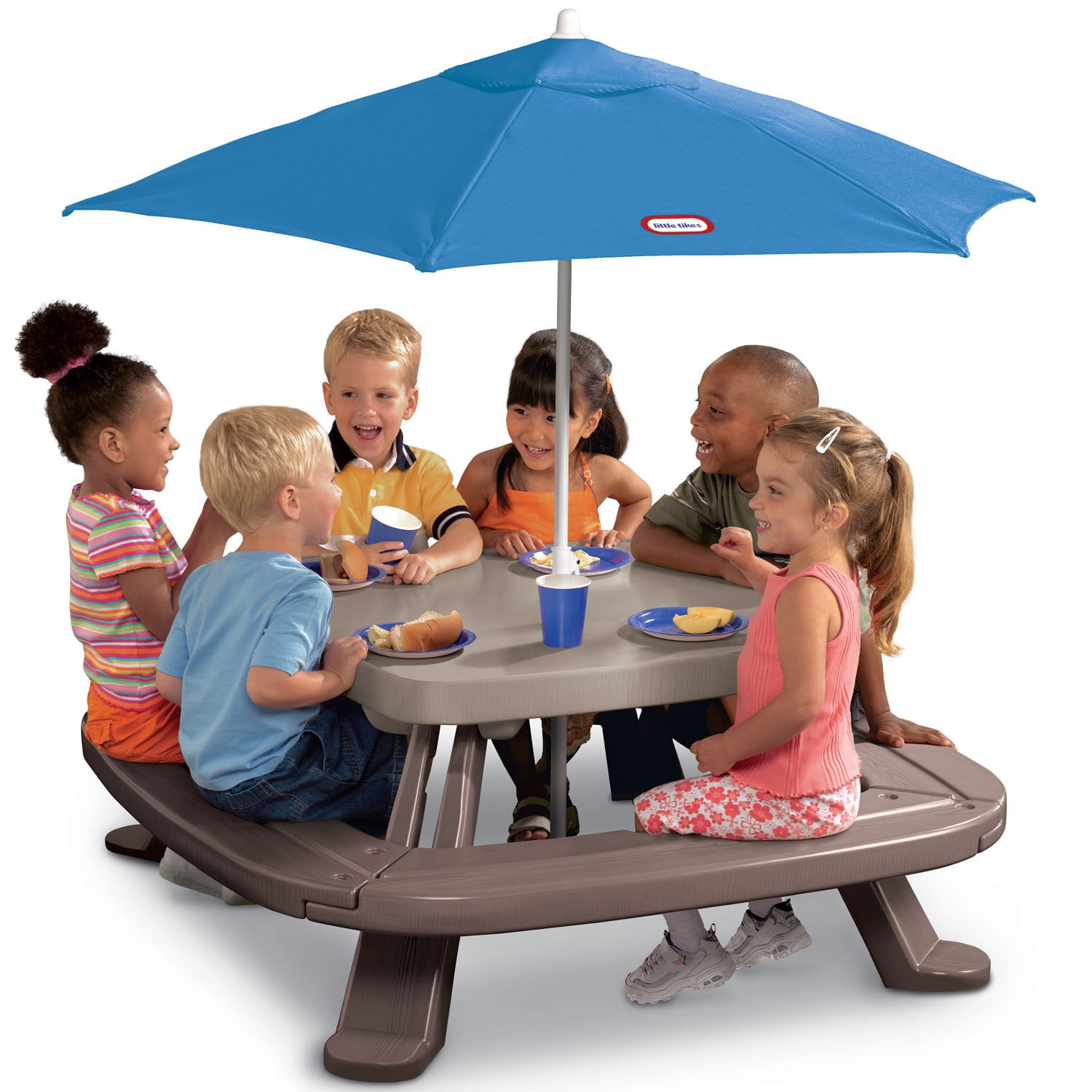 Added Little Tikes Outdoor Fold 'N Store Kids Picnic Table Toy with Market Umbrella to Wishlist