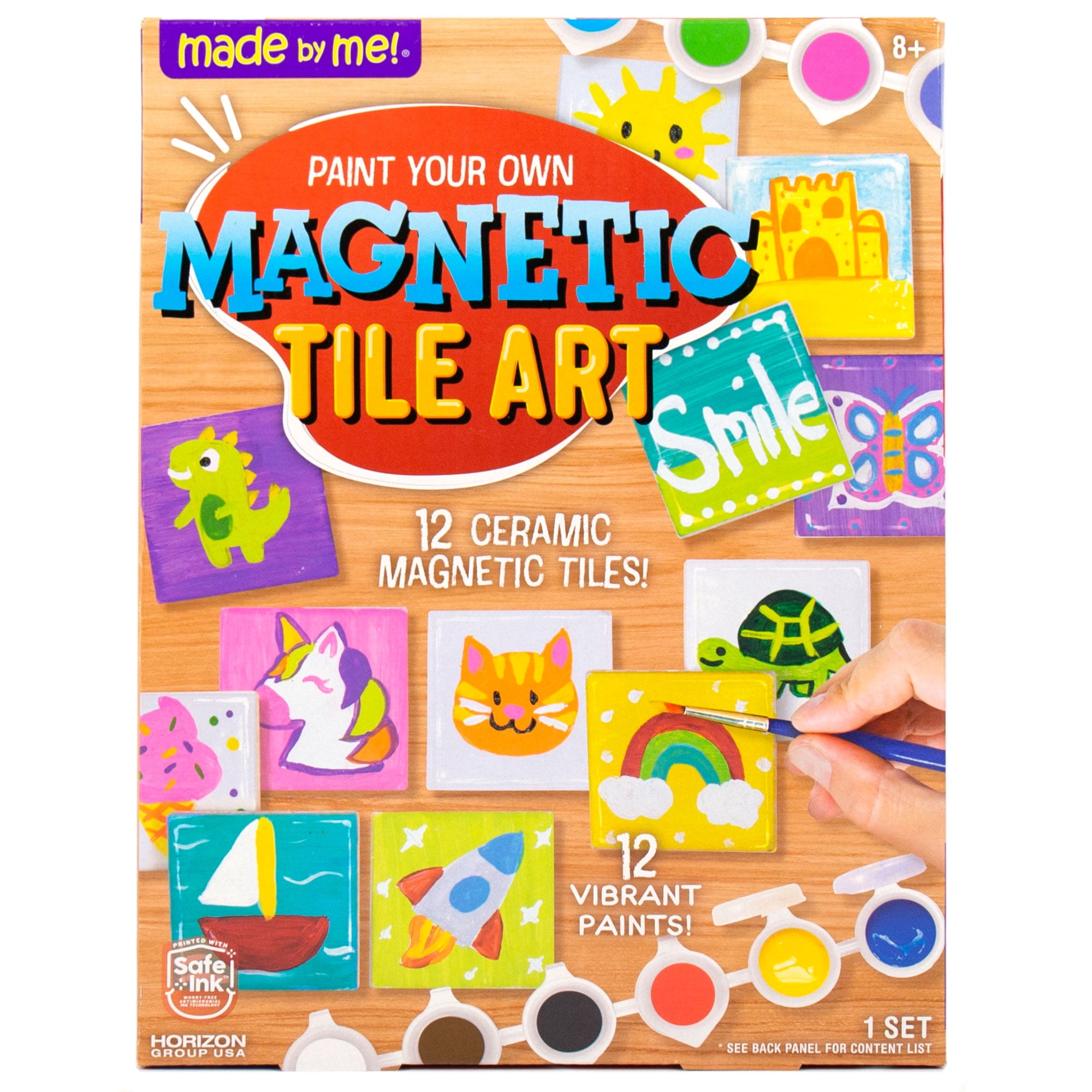 Added Made By Me Paint Your Own Magnetic Tile Art, Boys and Girls, Child, Ages 6+ to Wishlist