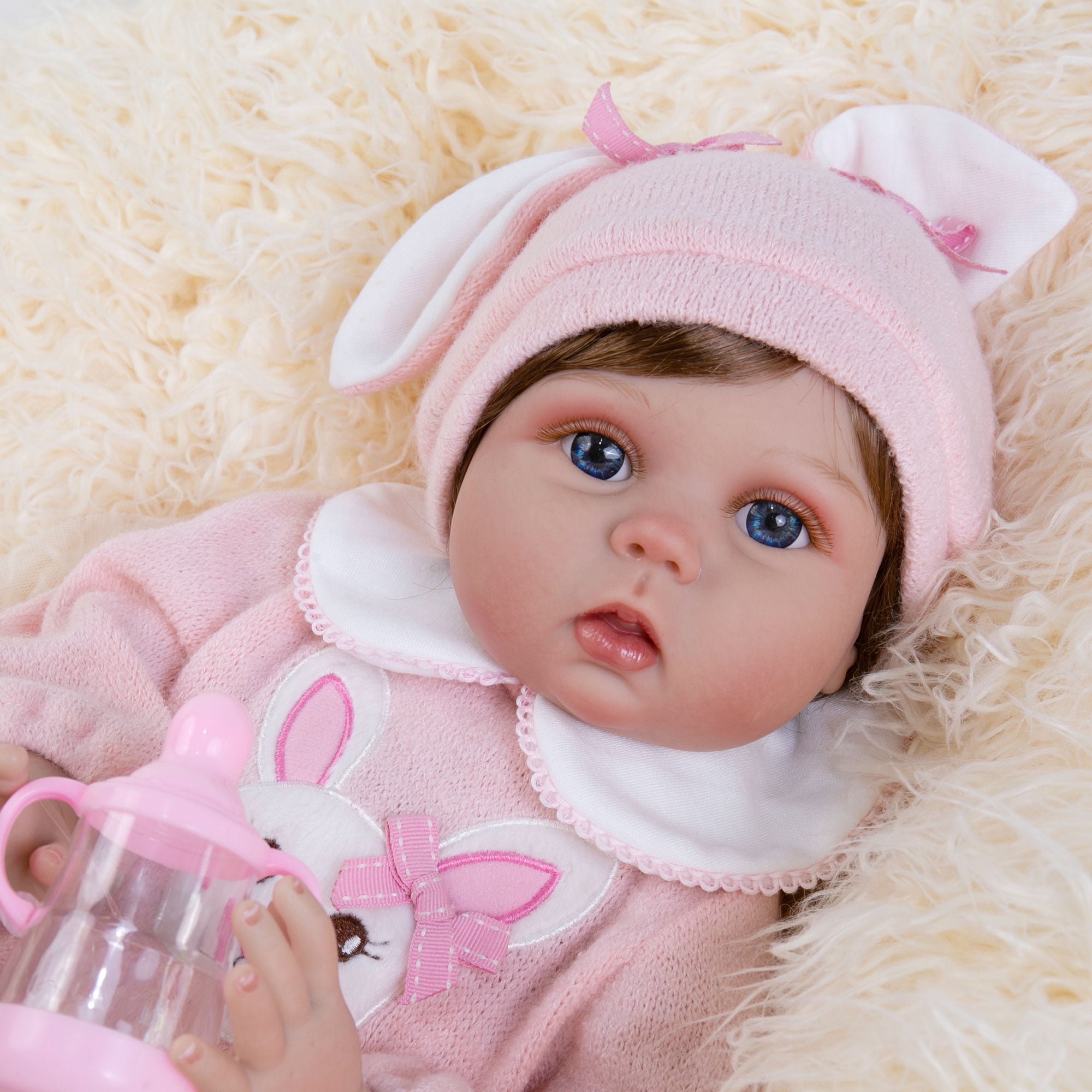 Added Milidool Reborn Baby Dolls Girl Set 22 Inches Realistic Soft Vinyl Newborn Baby Doll That Look Real, Best Toy for Kids Ages 3+ to Wishlist