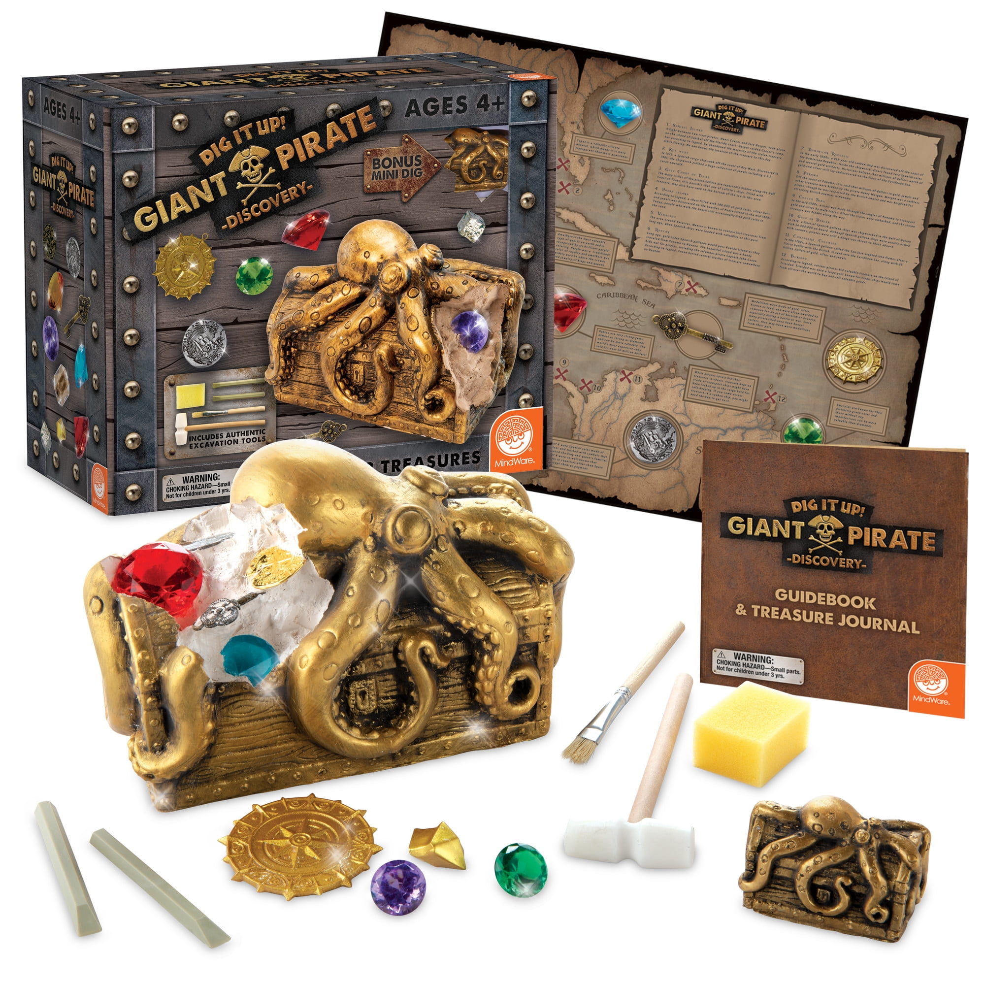 Added MindWare Dig It Up! Pirate Discovery - 12 Pirate Treasures to Discover, Plus 1 Bonus Mini Discovery - Ages 4+ to Wishlist