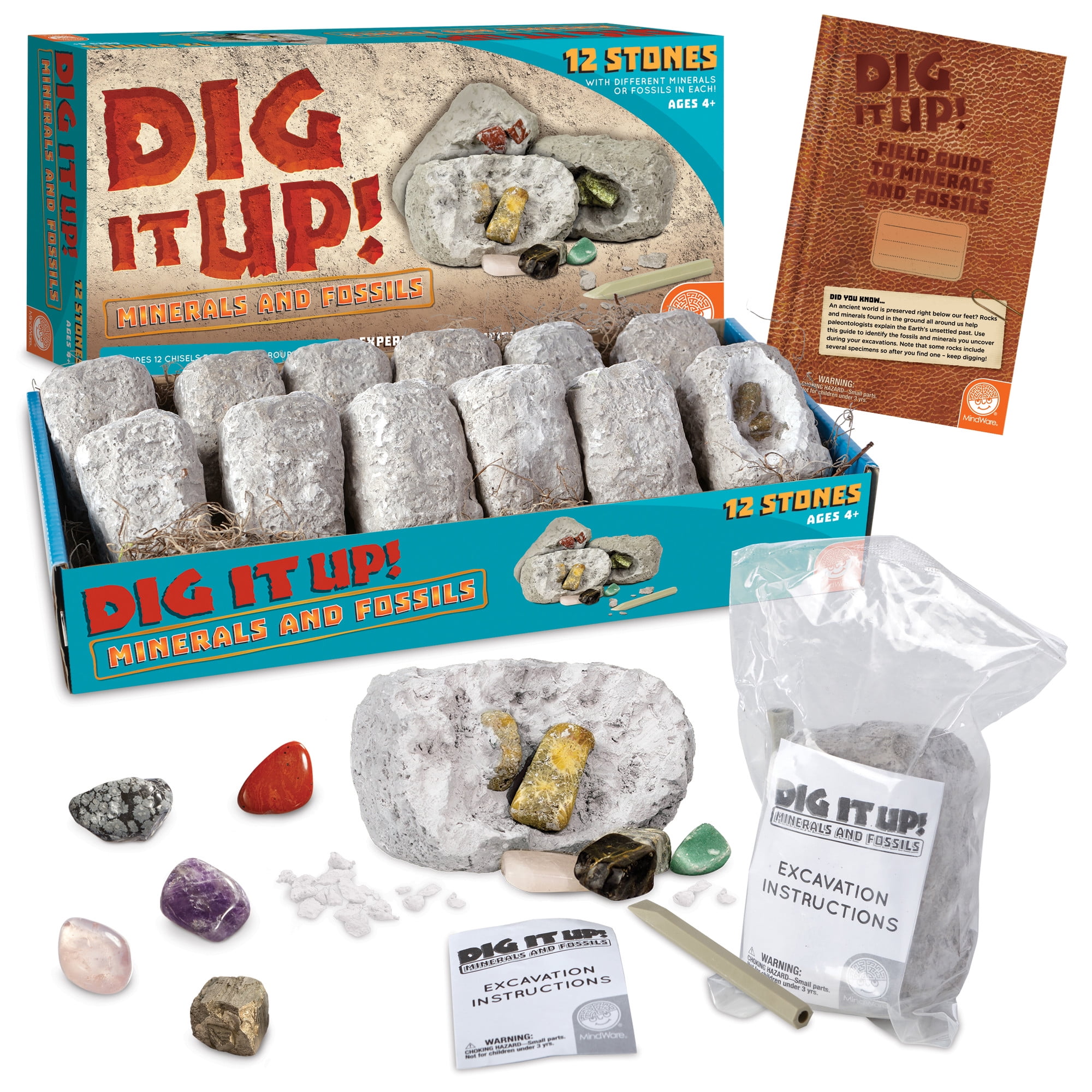 Added MindWare Dig it Up! Fossils & Minerals plus FREE Excavation Kit - Ages 4+ to Wishlist