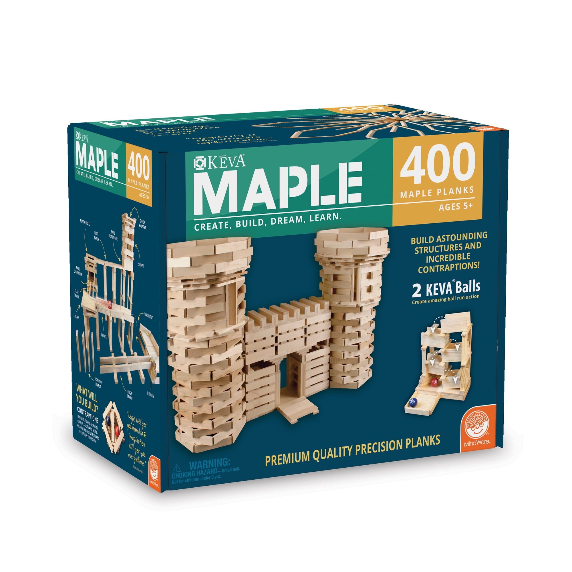 Added MindWare KEVA Maple 400 Plank Set - 3D Architecture Building - Ages 5+ to Wishlist