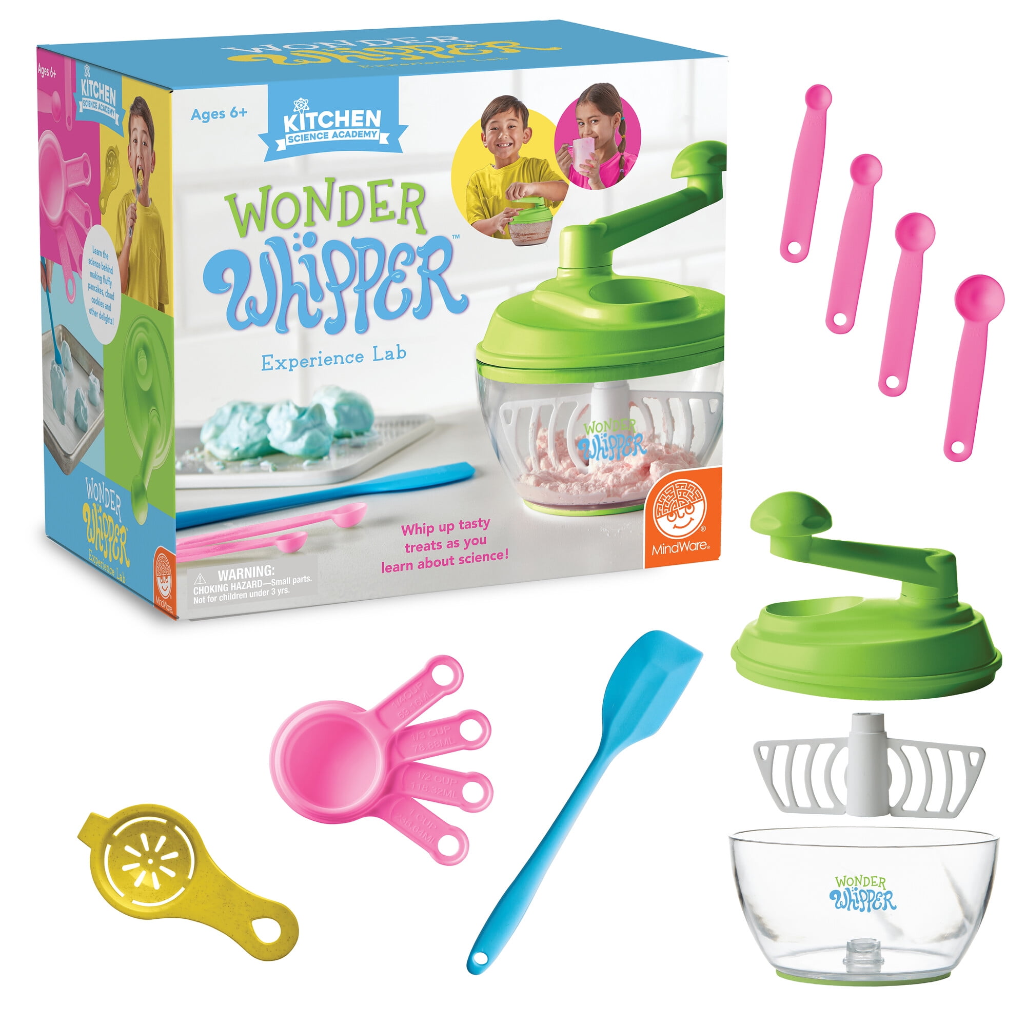 Added MindWare Kitchen Science Academy Wonder Whipper Cooking Set for Kids - Whip Up Tasty Treats as You Learn About Science - Ages 6+ to Wishlist