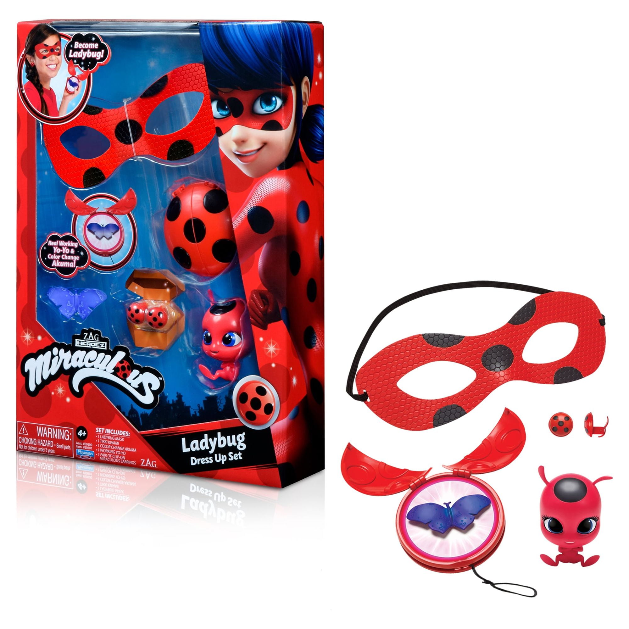 Added Miraculous Ladybug Dress-up Set with Accessories, Color-Change Akuma, and collectible Kwami, Children Ages 4+ to Wishlist