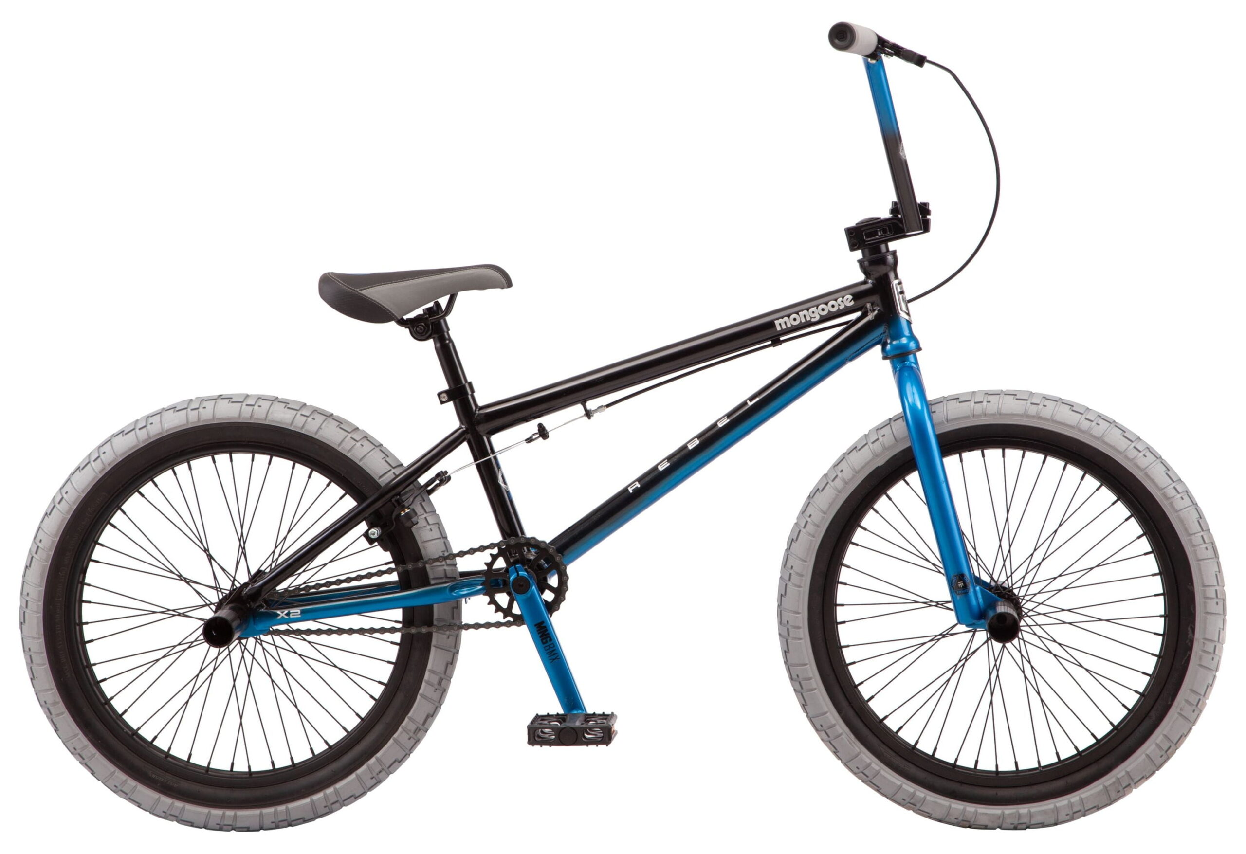 Added Mongoose Rebel X2 Kids Boys 20-in. BMX Bike, Black & Blue to Wishlist