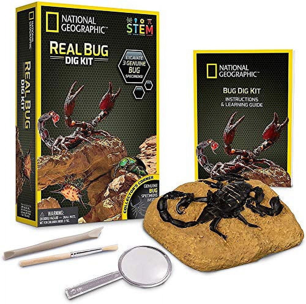 Added NATIONAL GEOGRAPHIC Real Bug Dig Kit - Dig up 3 Real Insects including Spider, Fortune Beetle and Scorpion - Great STEM Science gift to Wishlist