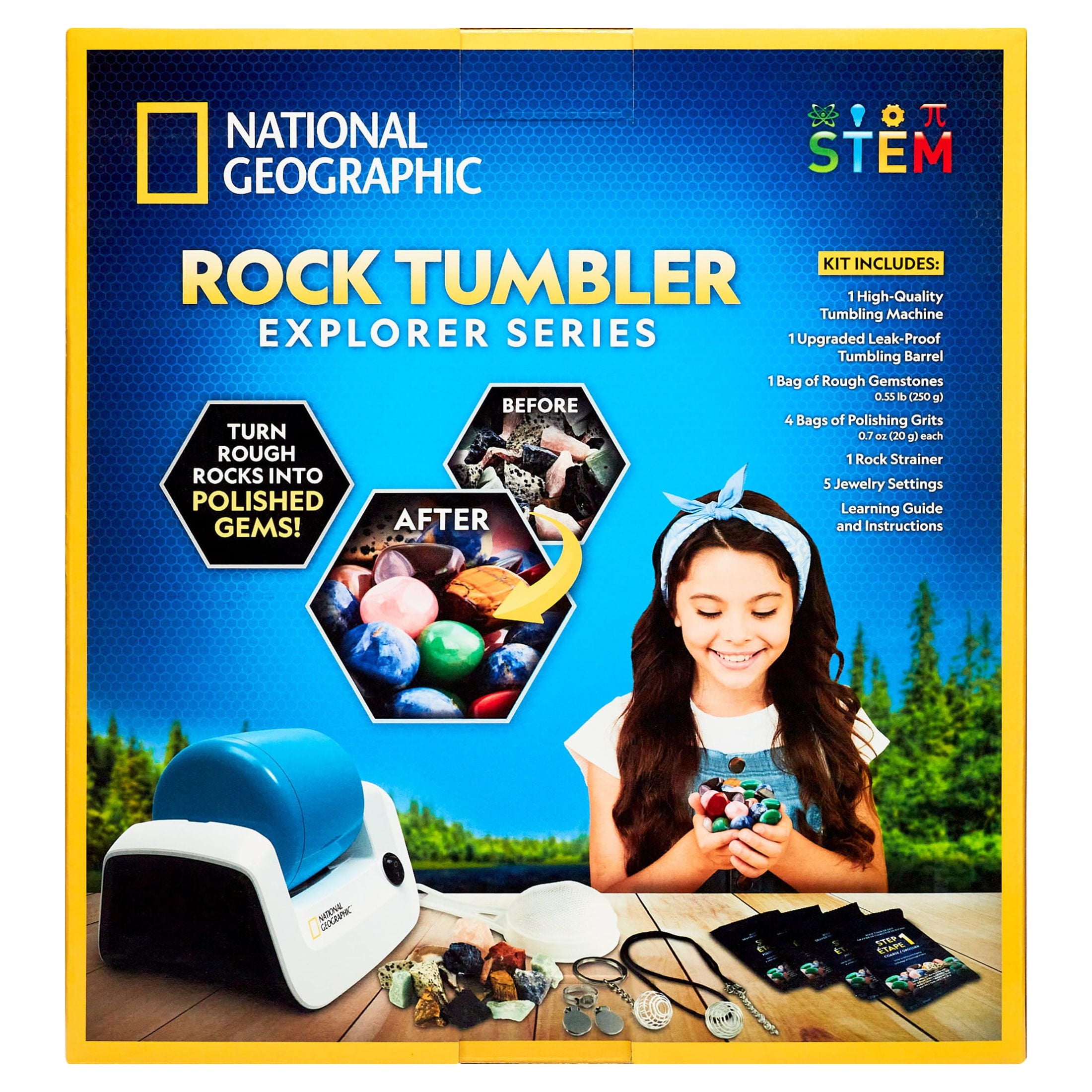 Added National Geographic Rock Tumbler Science Set for Child or Teen Ages 8 Years and up to Wishlist