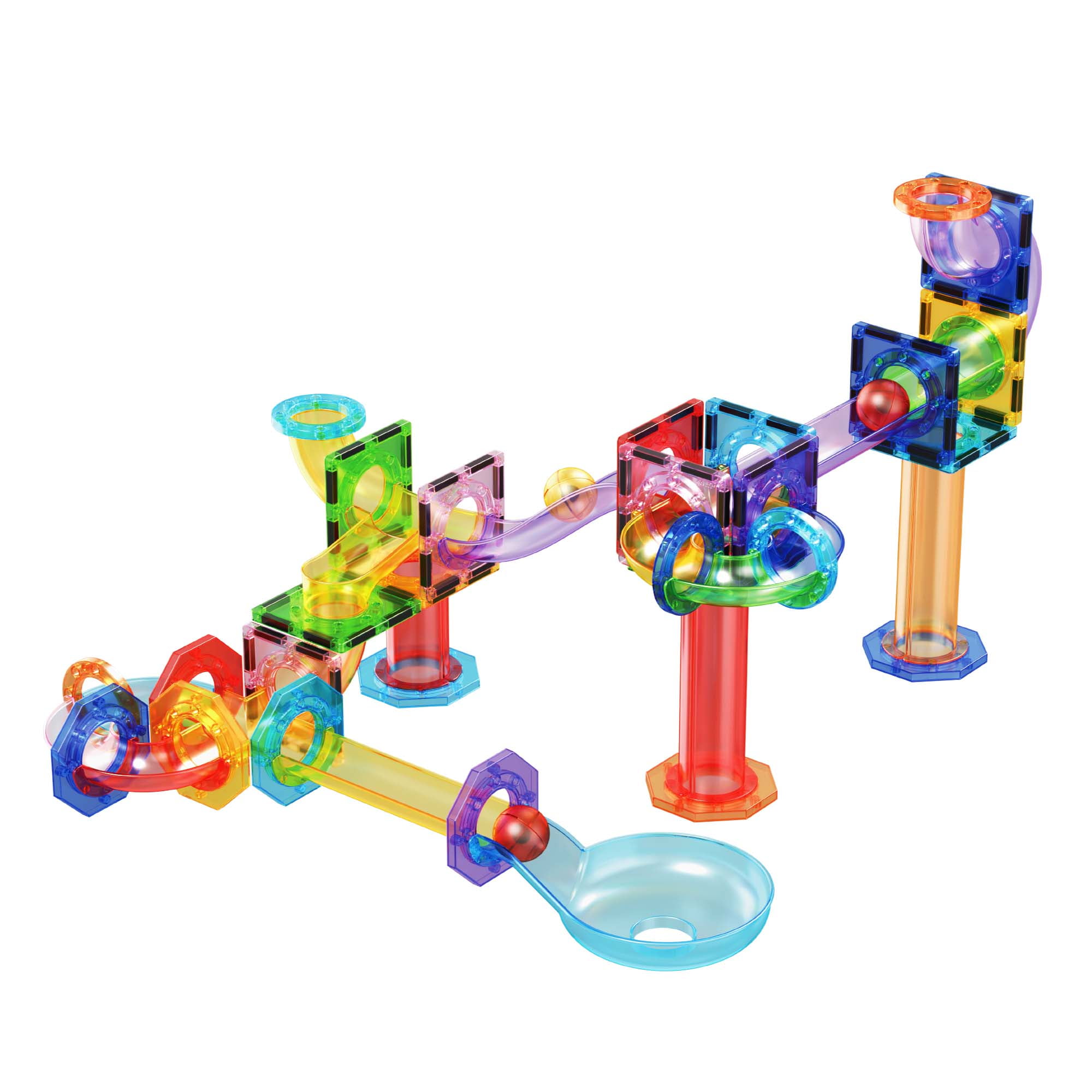 Added PicassoTiles 60 PC Marble Race Track Building Block & Magnetic Tiles, Building STEM Toy for Kids 3+ to Wishlist