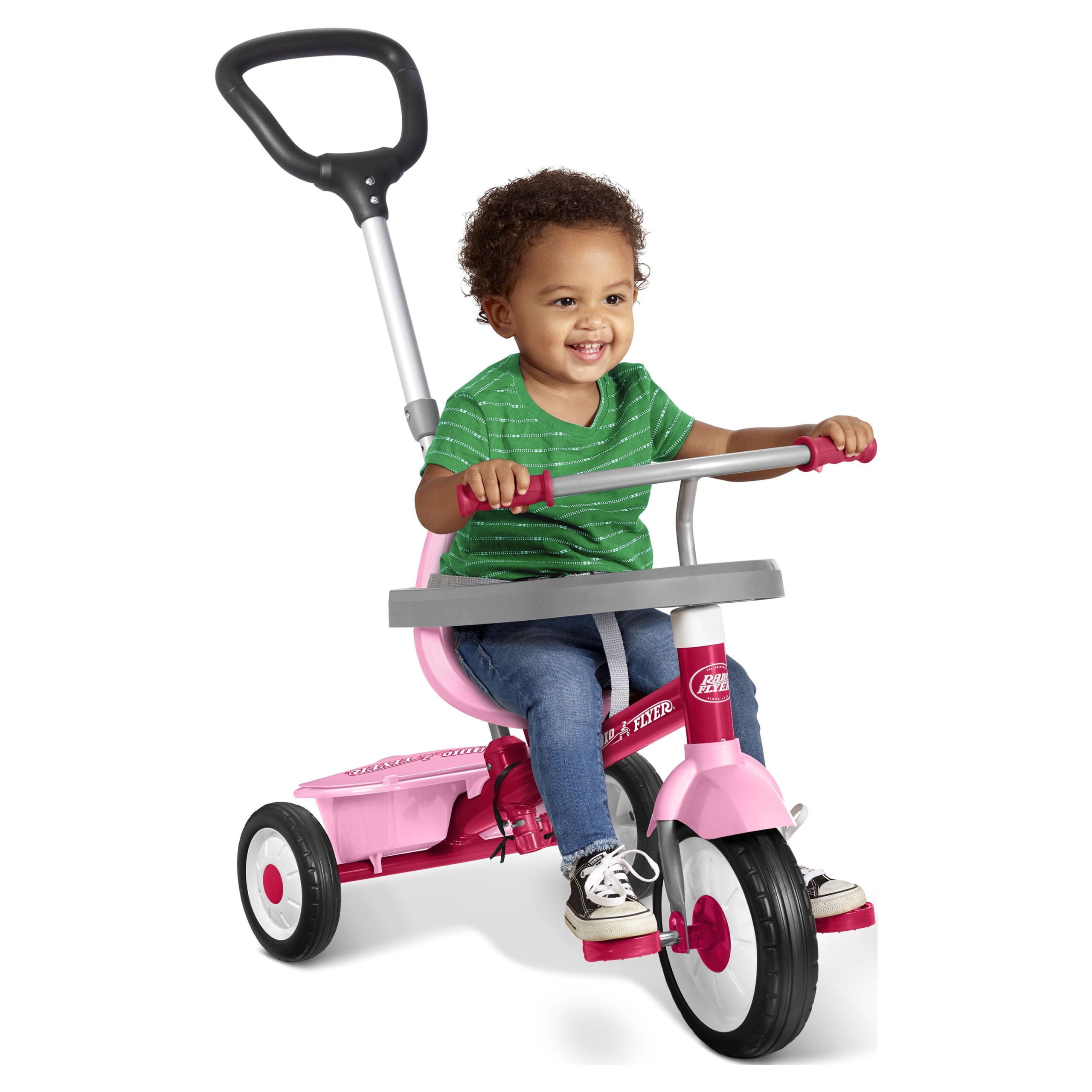 Added Radio Flyer, 3-in-1 Stroll 'N Trike, 3 Stages Grows with Child, Pink Tricycle to Wishlist