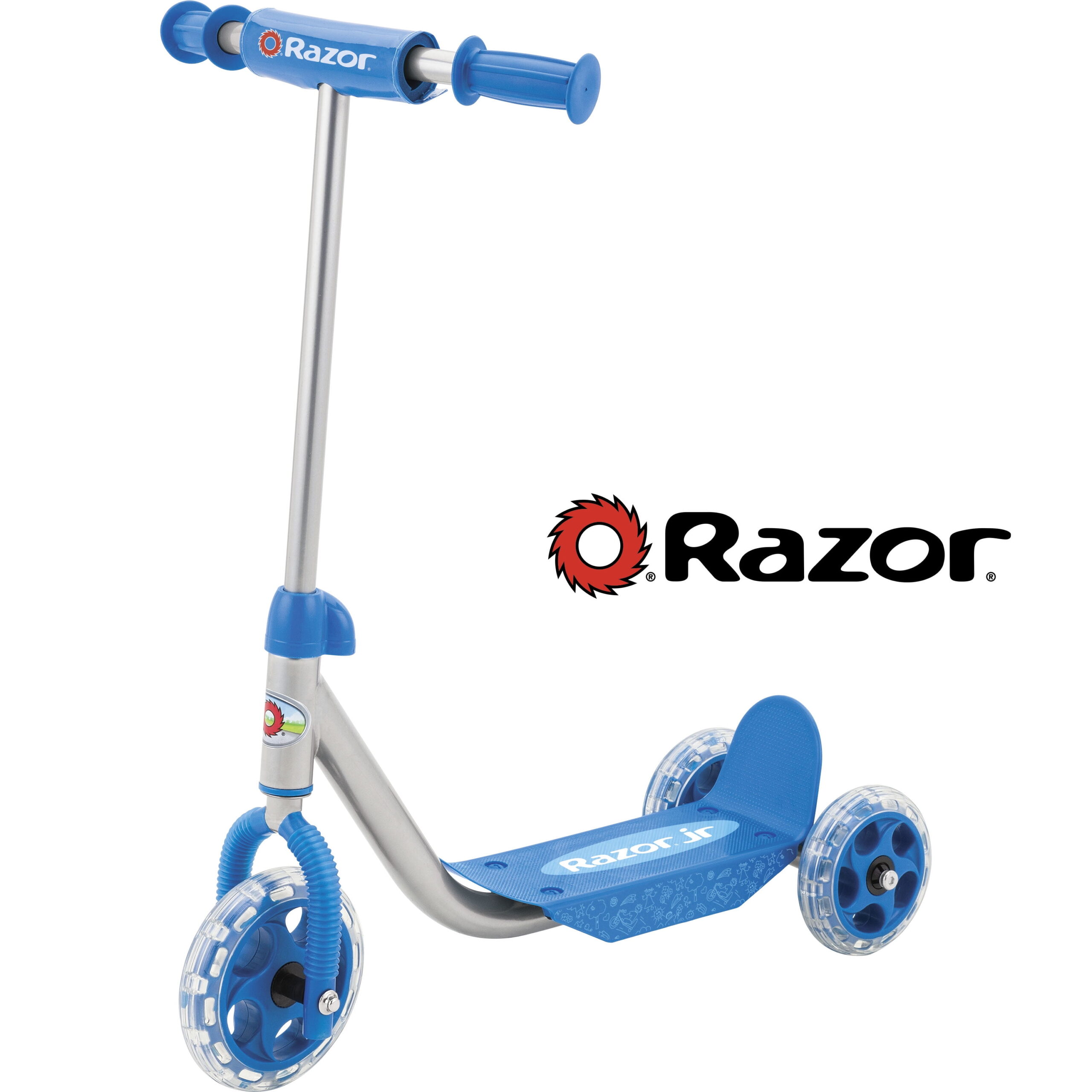 Added Razor Jr 3-Wheel Lil' Kick Scooter - For Ages 3 and up, Blue to Wishlist