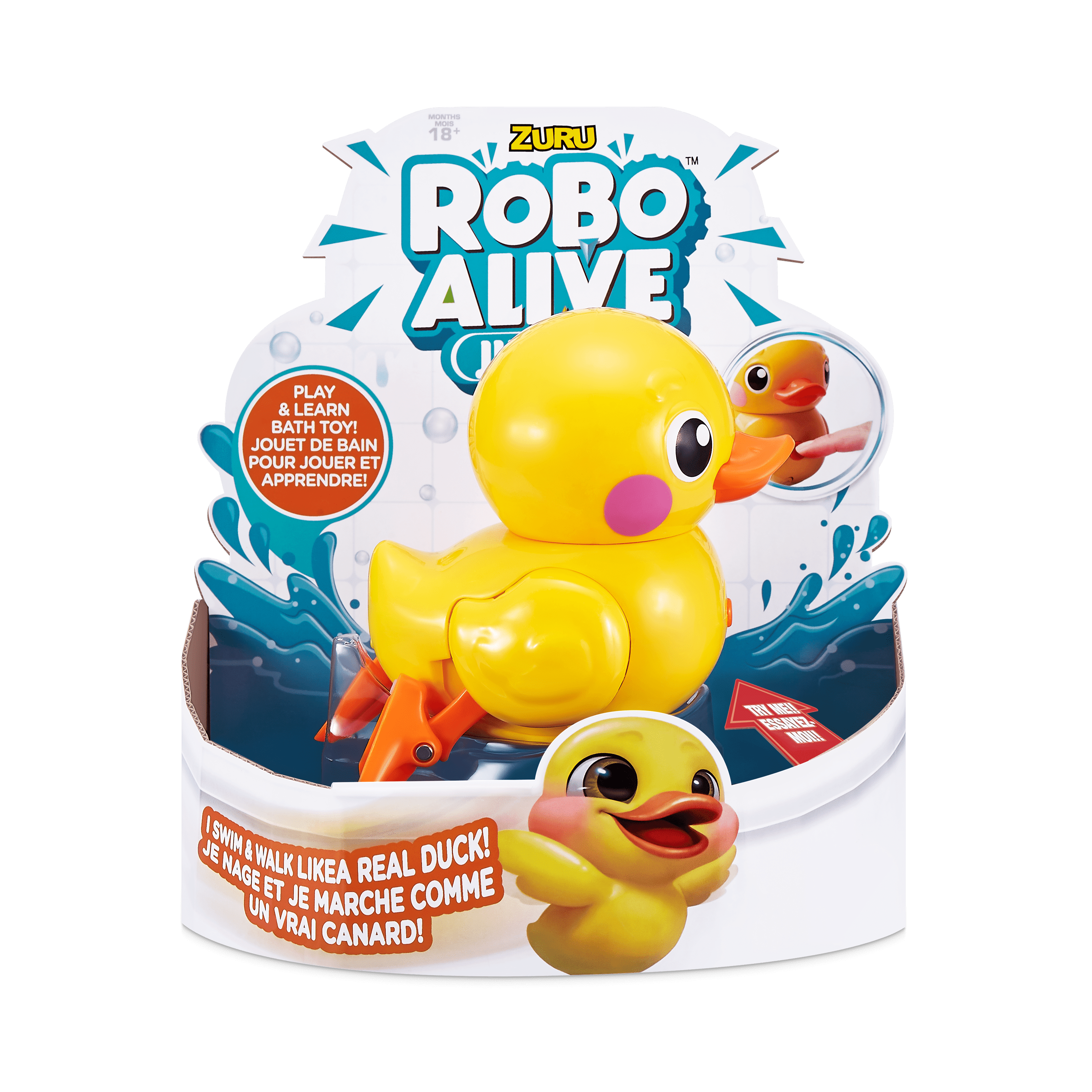 Added Robo Alive Junior Little Duck Battery-Powered Bath Toy by ZURU to Wishlist