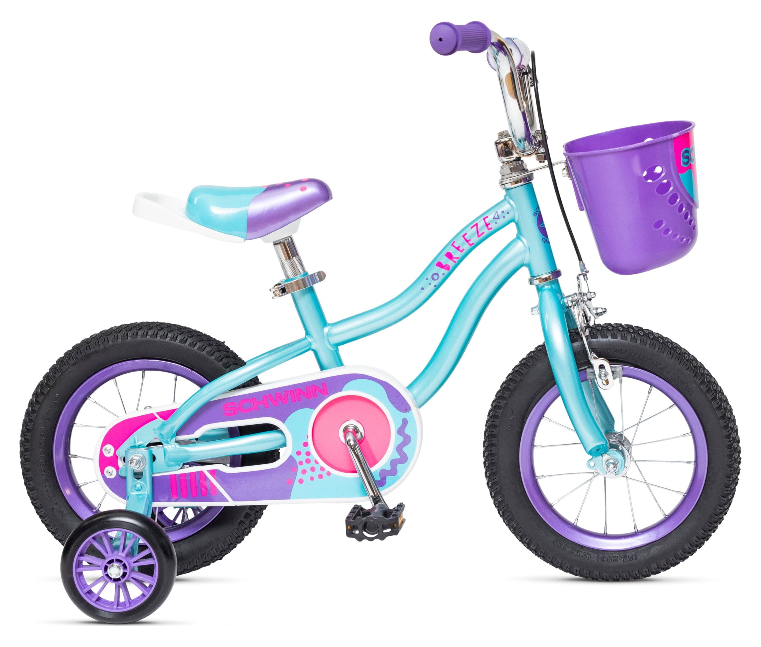 Added Schwinn 12" Breeze Girls Kids Bike with Basket, Teal, Recommended for Ages 2 - 4 to Wishlist