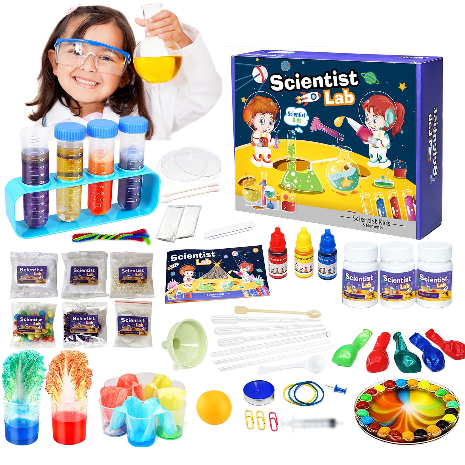 Added Science Kits for Kids, 60 Lab Experiments Science Set, Stem Toys Science Kits for Kids 8 and up, Gift for Kids Ages 8-12 to Wishlist