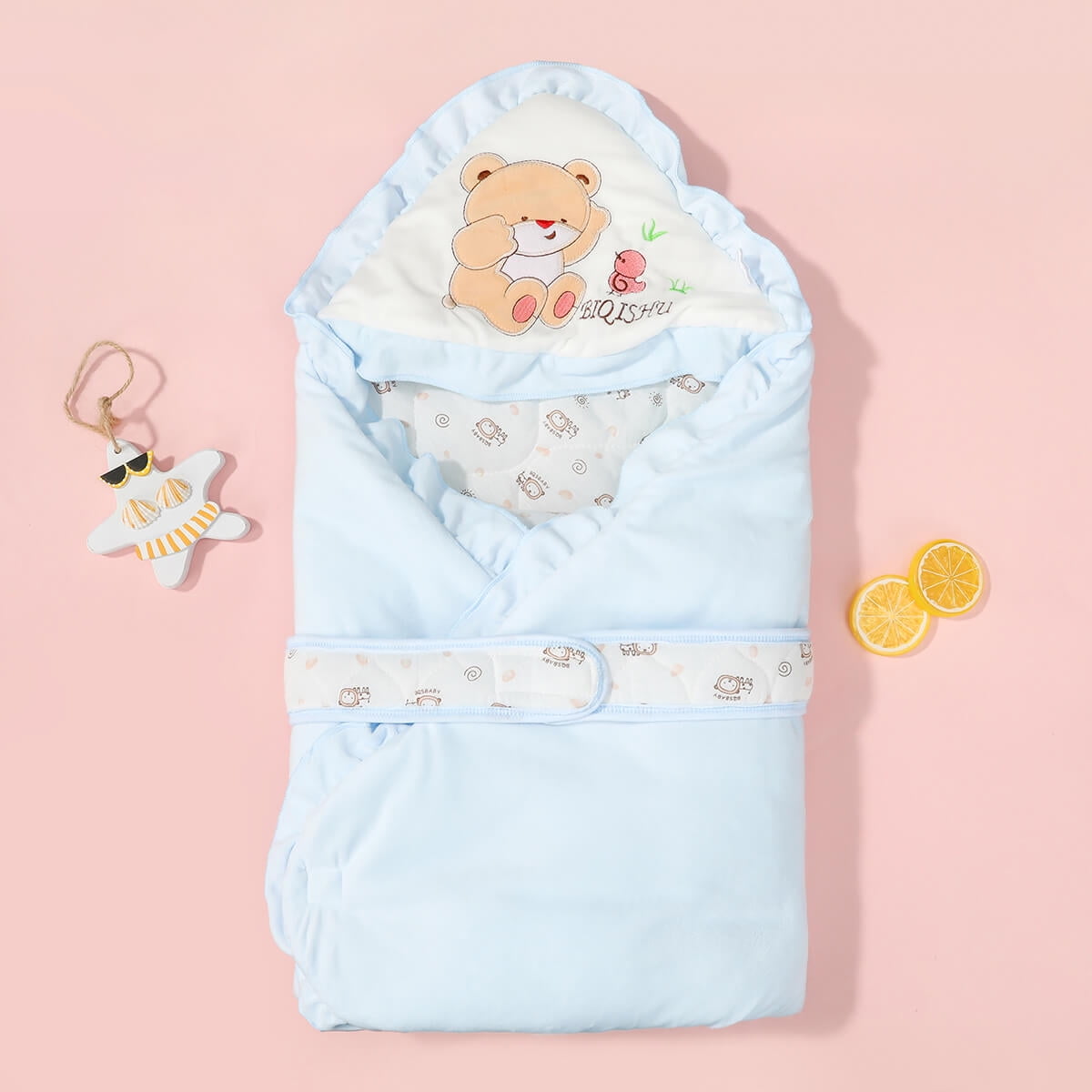 Added Snuggle Up with Your Little One in this Adorable 100% Cotton Bear-Style Swaddle Blanket! to Wishlist