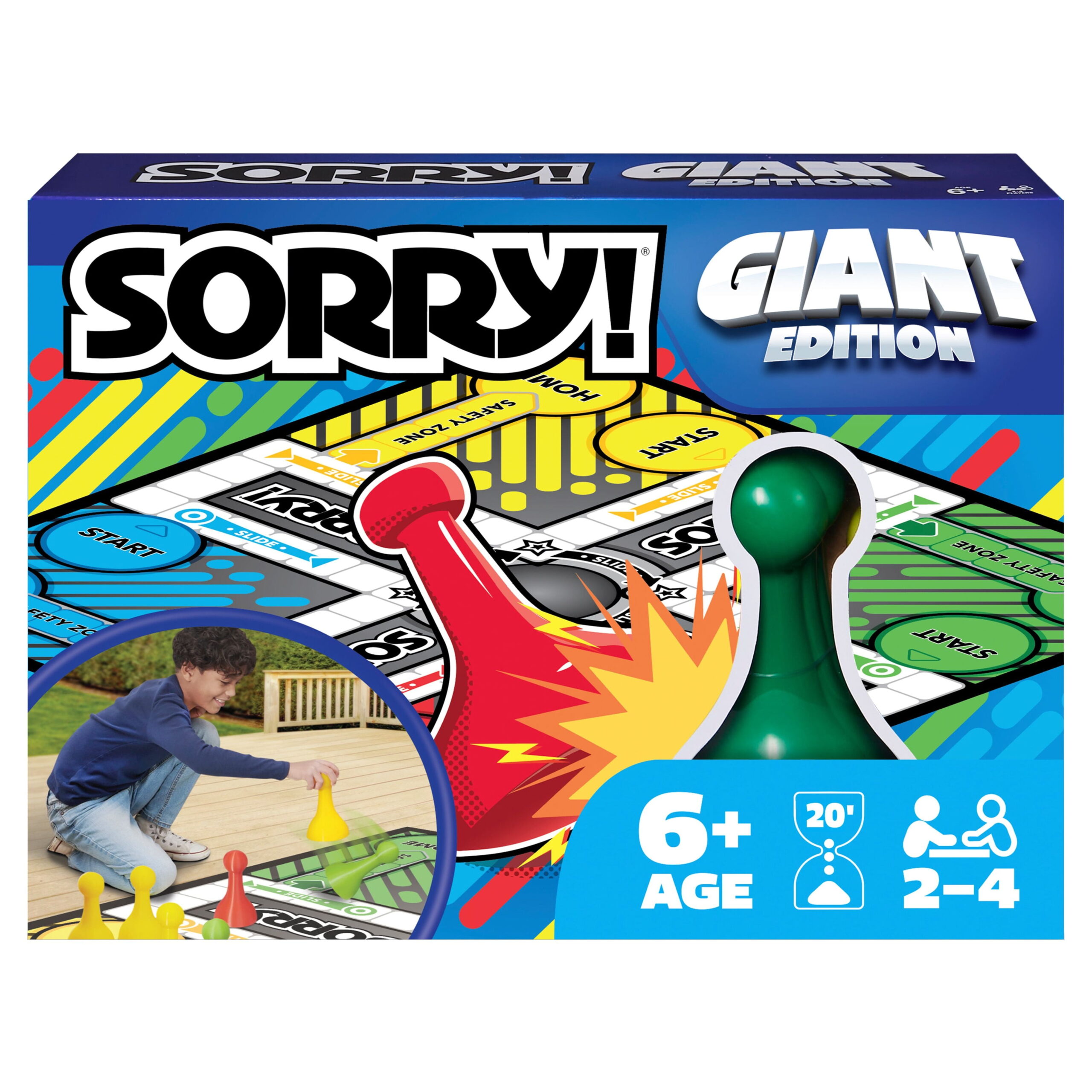 Added Sorry Board Game, Giant Edition Family Indoor Outdoor, For Kids 6 & Up to Wishlist