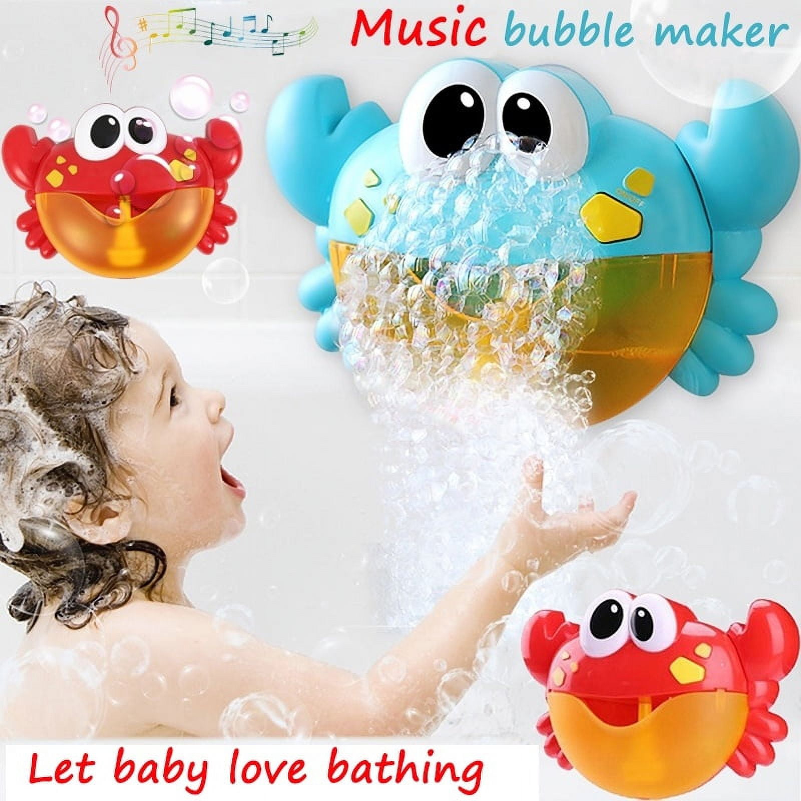 Added Tcwhniev Lovely Electric Musical Bubble Crab Baby Bath Shower Toys Dreamlike Foam Making Machine for Toddlers(Built-in 12 Songs) to Wishlist