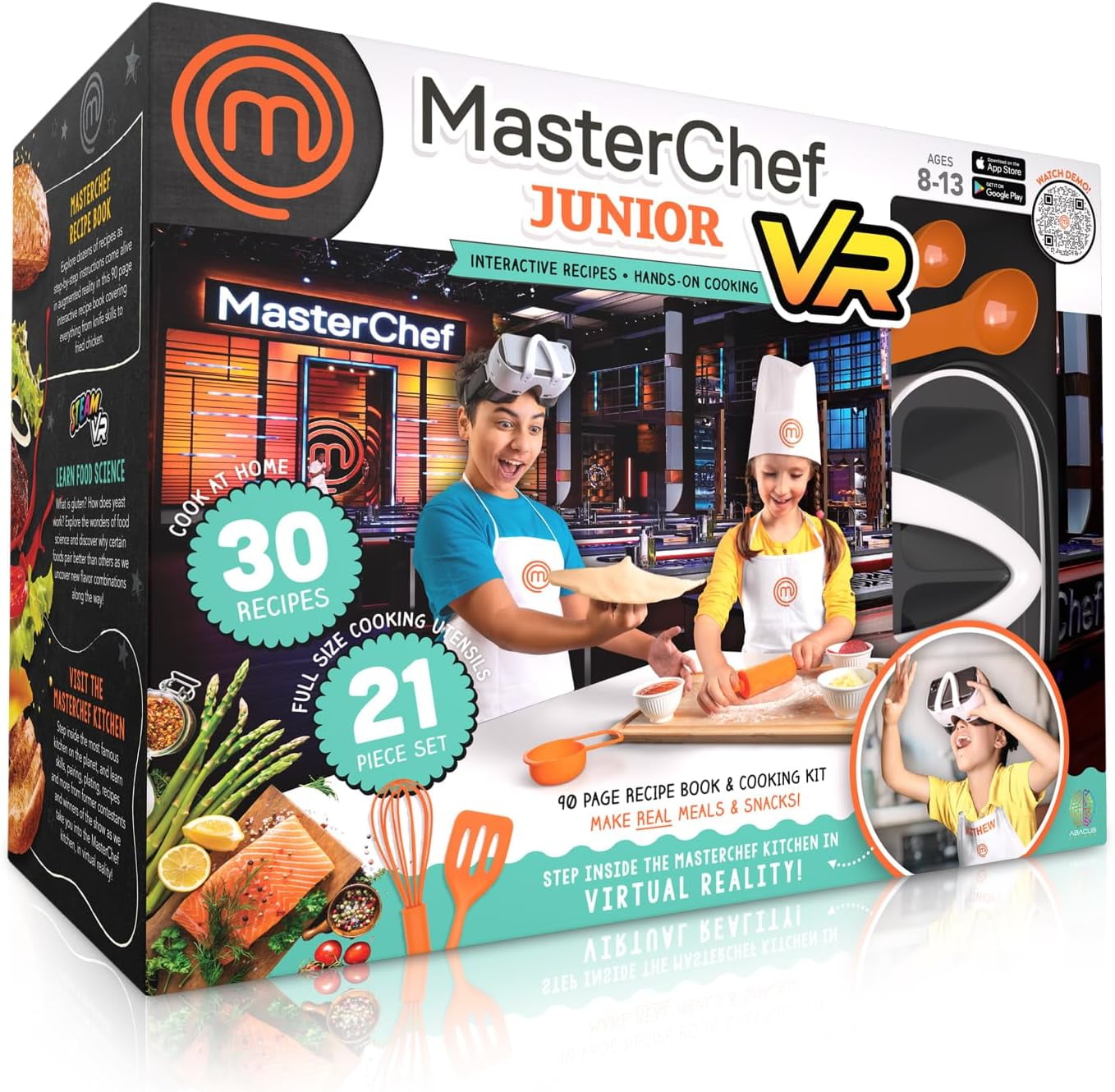 Added VR MasterChef Junior - Virtual Reality Recipe Book & Cooking Set for Kids | Science Kit for Kids, STEM Toys, VR Goggles Included to Wishlist