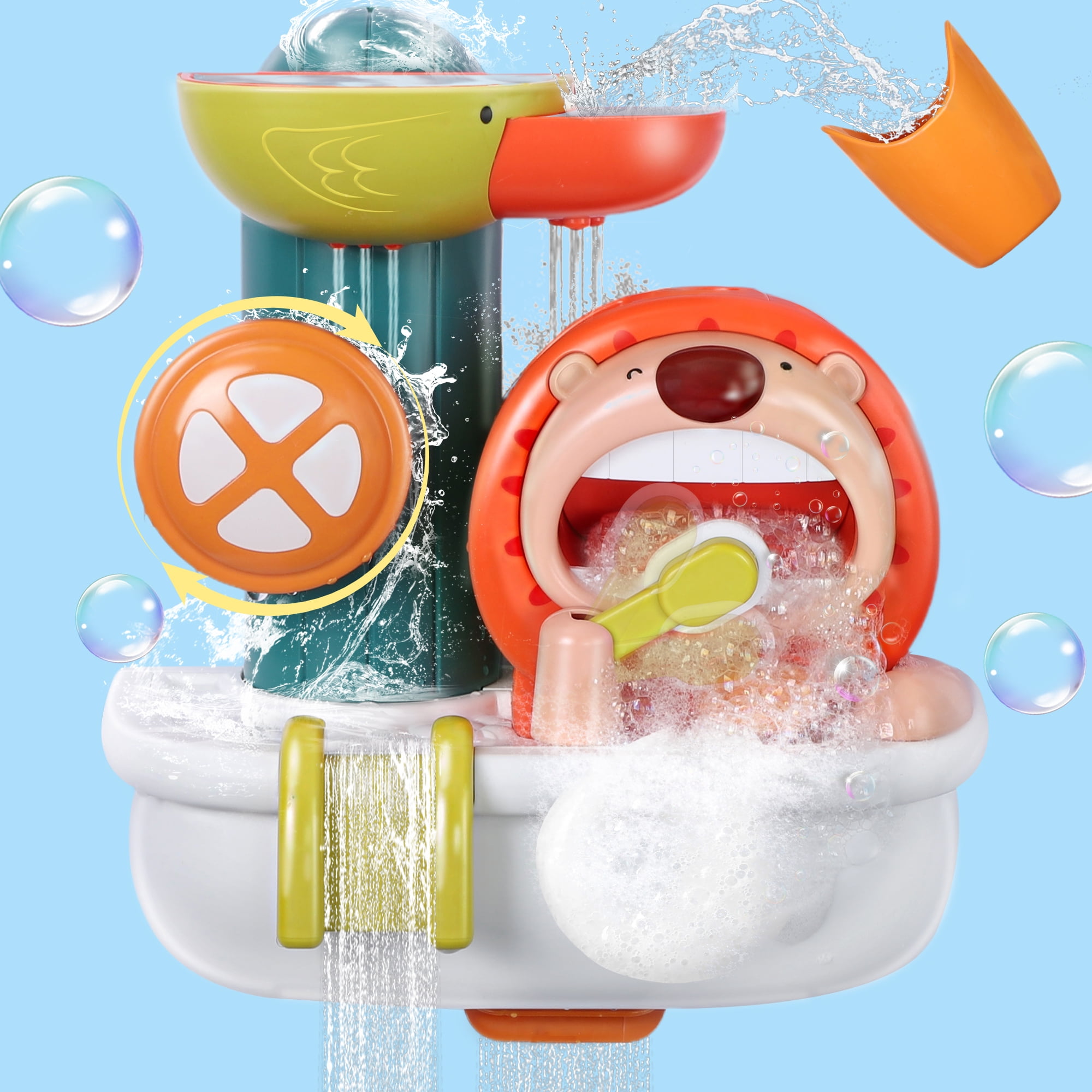 Added Vomeast Bath Toys, Baby Bath Toys Lion Bubble Bath Toys, Bathtub Toys for Infants Toddlers to Wishlist