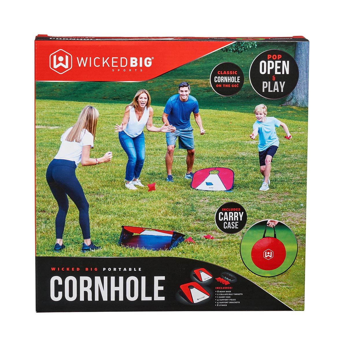 Added Wicked Big Sports 3ft x 2ft Collapsible Vinyl Cornhole Outdoor Lawn Game to Wishlist