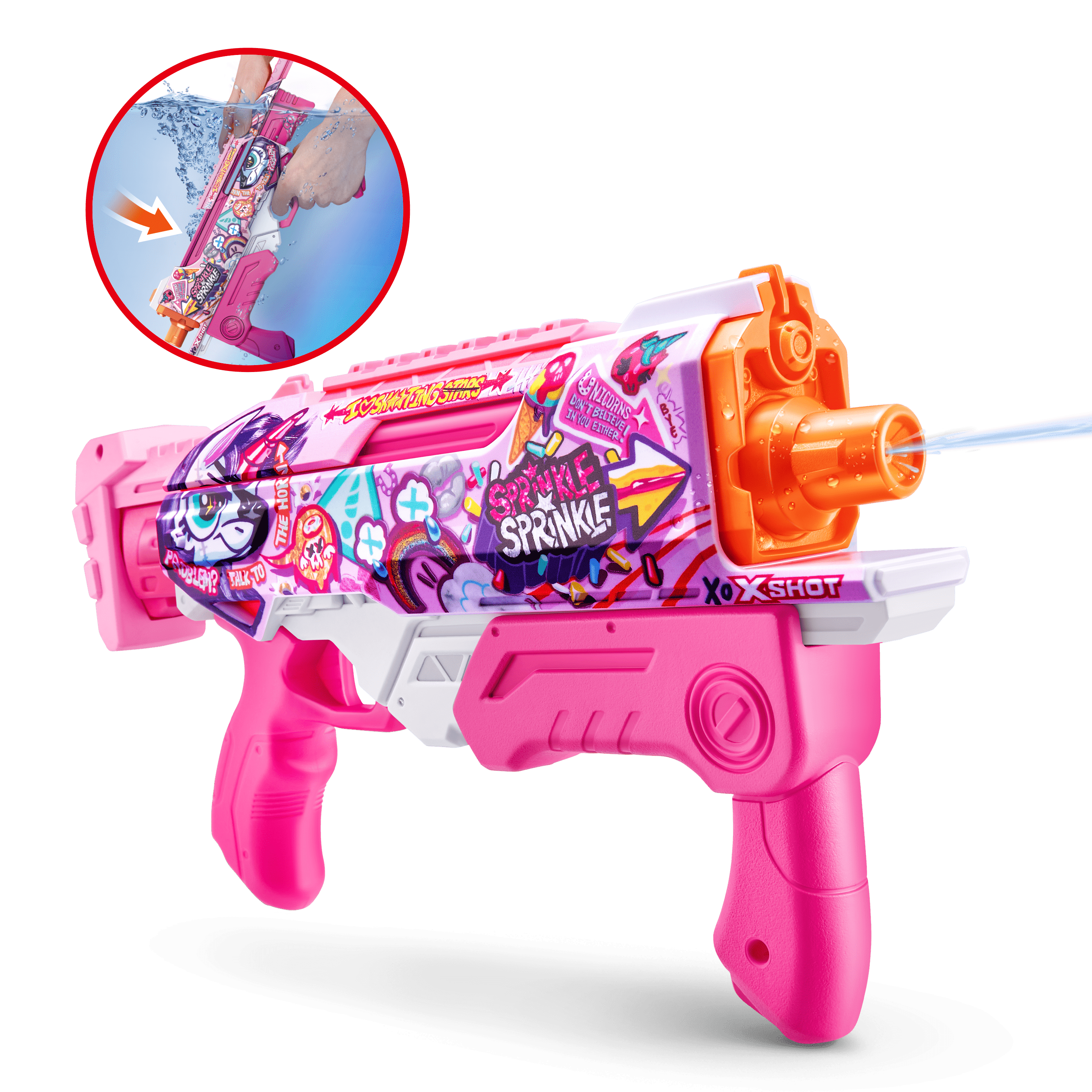 Added X-Shot Water Fast-Fill Pink Party Hyperload Water Blaster by ZURU to Wishlist