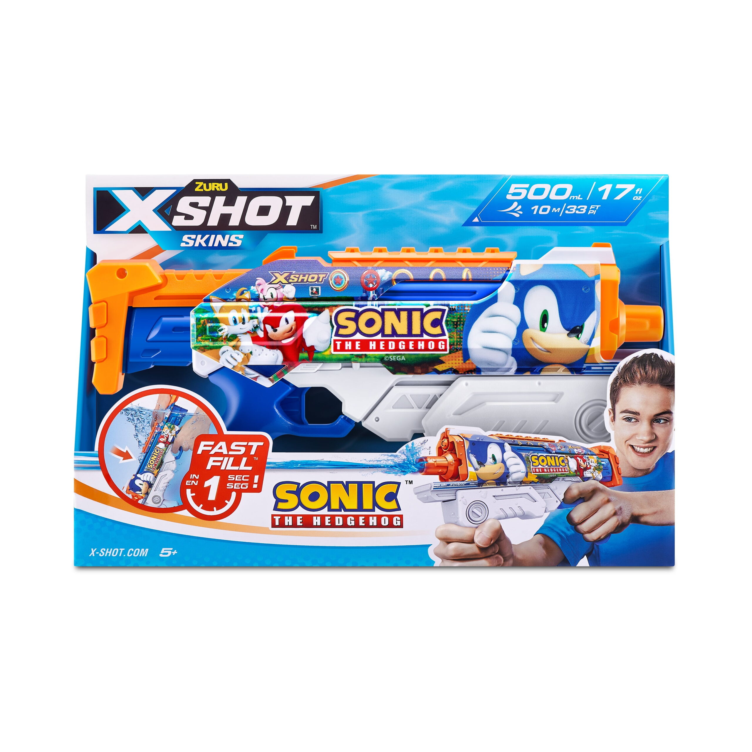 Added X-Shot Water Fast-Fill Skins Sonic the Hedgehog Hyperload Water Blaster Blue by ZURU to Wishlist