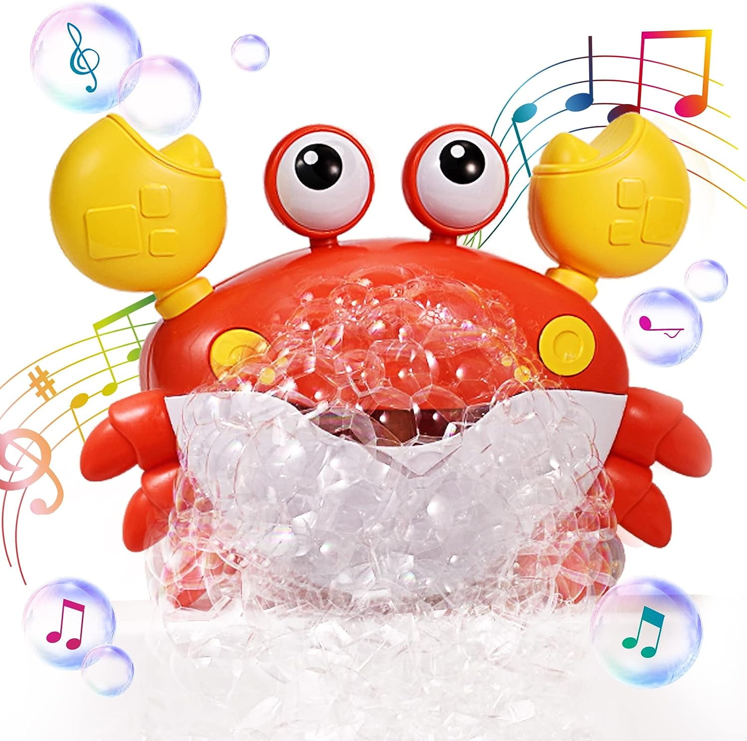 Added XJD Crab Baby Bath Toys Bubble Maker for Bathtub for Toddlers, Blow Bubbles and Plays 12 Children?s Songs, Sing-Along Bath Bubble Machine Gift for Baby, Red to Wishlist