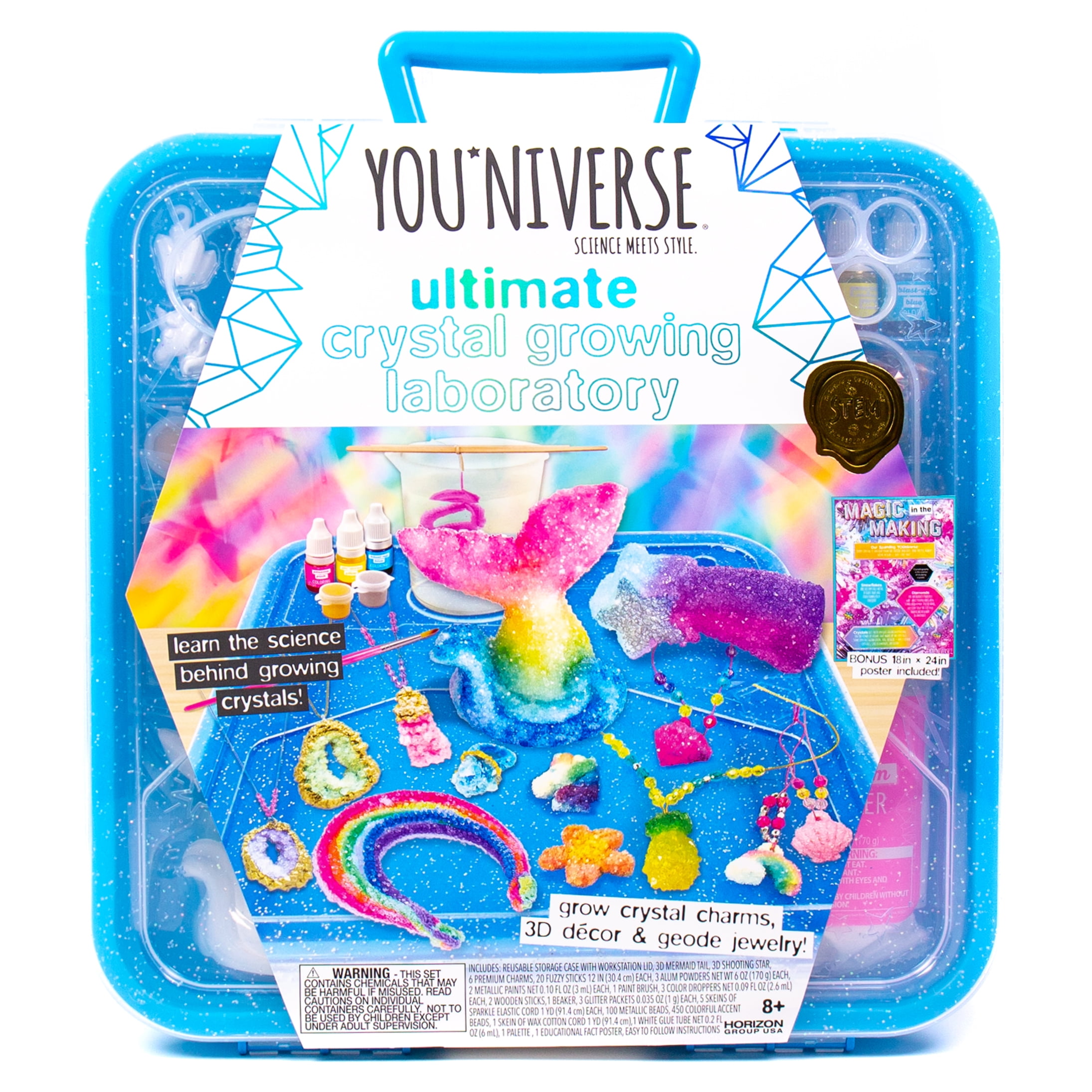 Added YOUniverse Ultimate Crystal Growing Lab, Science Kit, Boys and Girls, Child, Ages 8+ to Wishlist