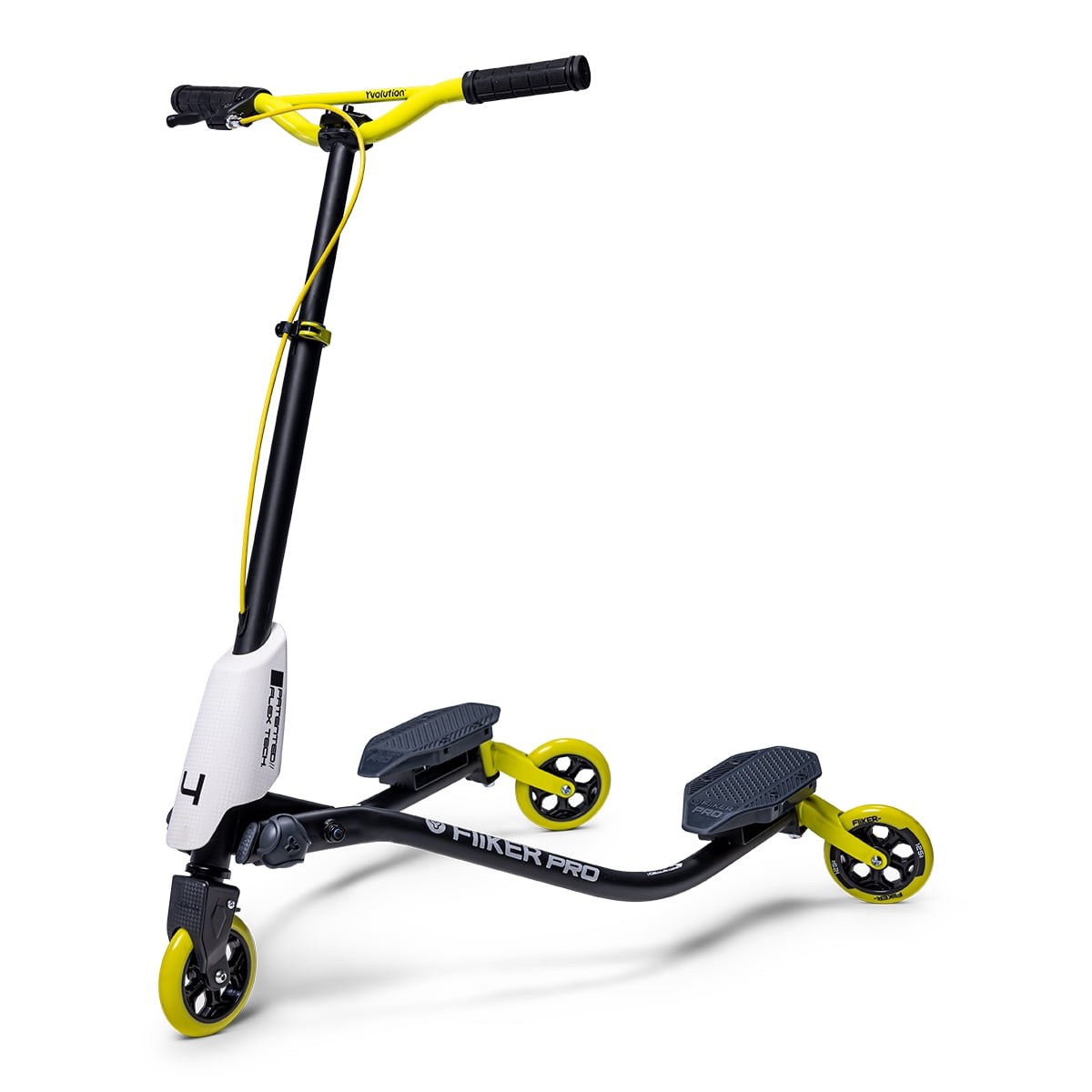 Added Yvolution Y Fliker Pro Kids Drift Scooter 3-Wheels 6+ Black/Yellow to Wishlist