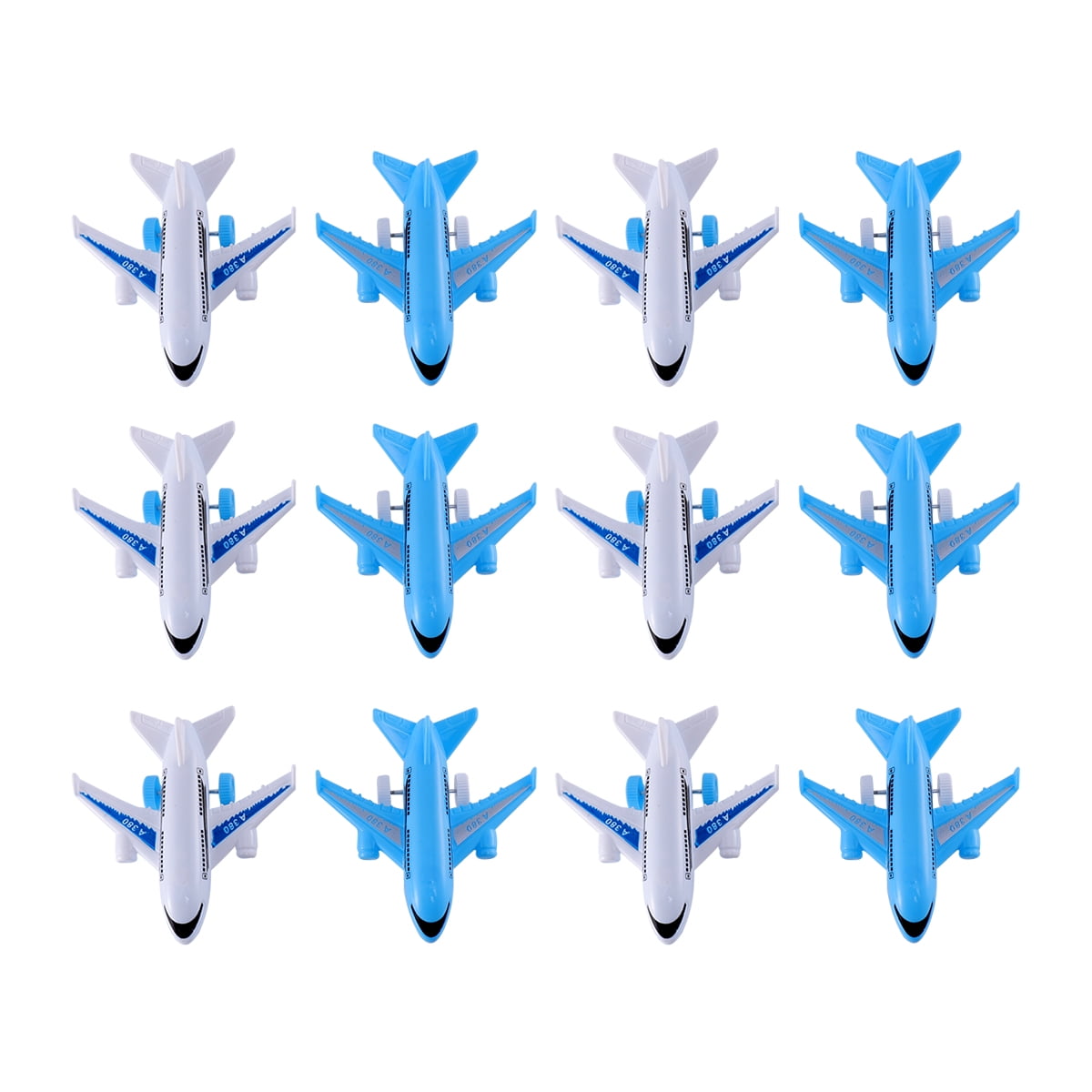 Added 12PCS Kids Airplane Toys Plastic Pull Back Passenger Plane Toys Simulation Airplane Models Toys (Random Color) to Wishlist