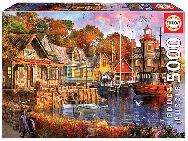 Added EDUCA BORRAS PUZZLE The Harbour Evening 5000 Piece Puzzle to Wishlist