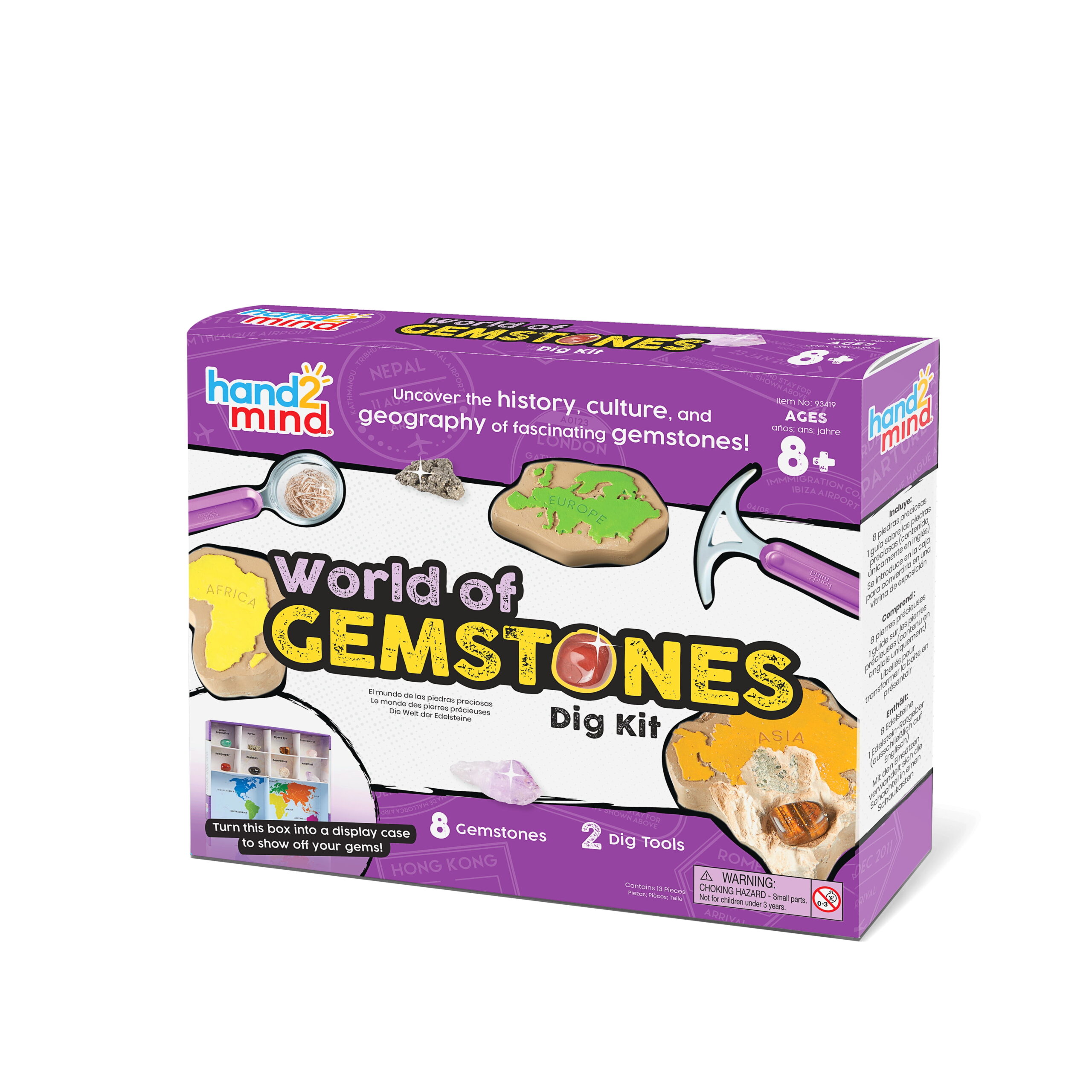 Added hand2mind World of Gemstones Dig Kit, Real Gemstone Dig Kit, Gem Digging Kit for Kids, STEM Kit to Wishlist