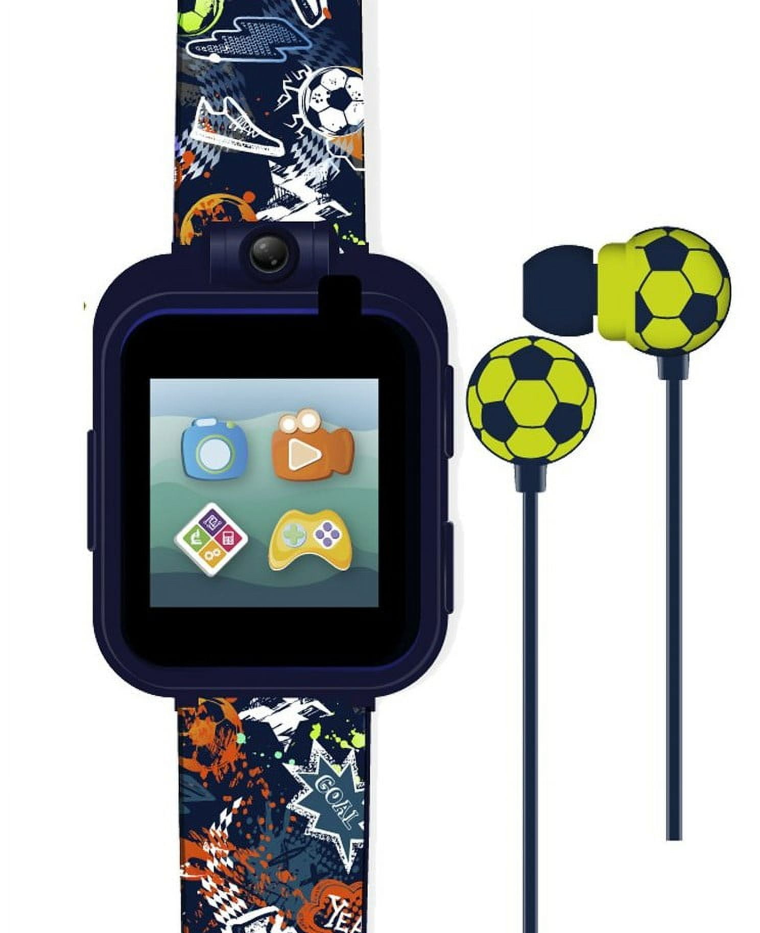 Added iTech Junior Boys Earbuds & Smartwatch Set - Blue Sports Print 900149M-40-003 to Wishlist