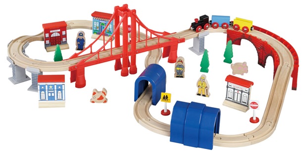 Added Wooden Train Set - 60 Piece to Wishlist