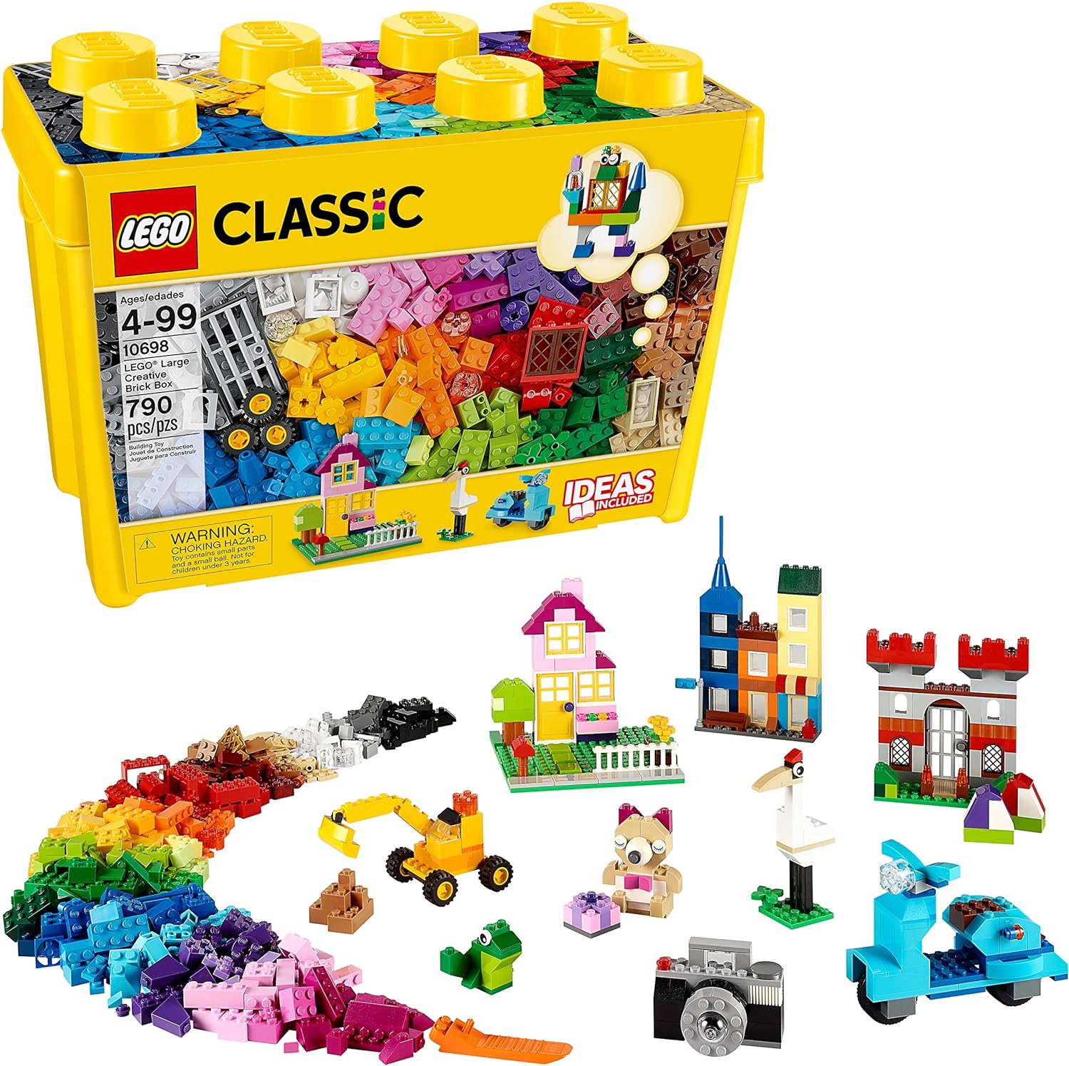 Added LEGO Classic Large Creative Brick Box 10698 Play and Be Inspired by LEGO Masters, Toy Storage Solution for Home or Classrooms, Interactive Building Toy for Kids, Boys, and Girls to Wishlist