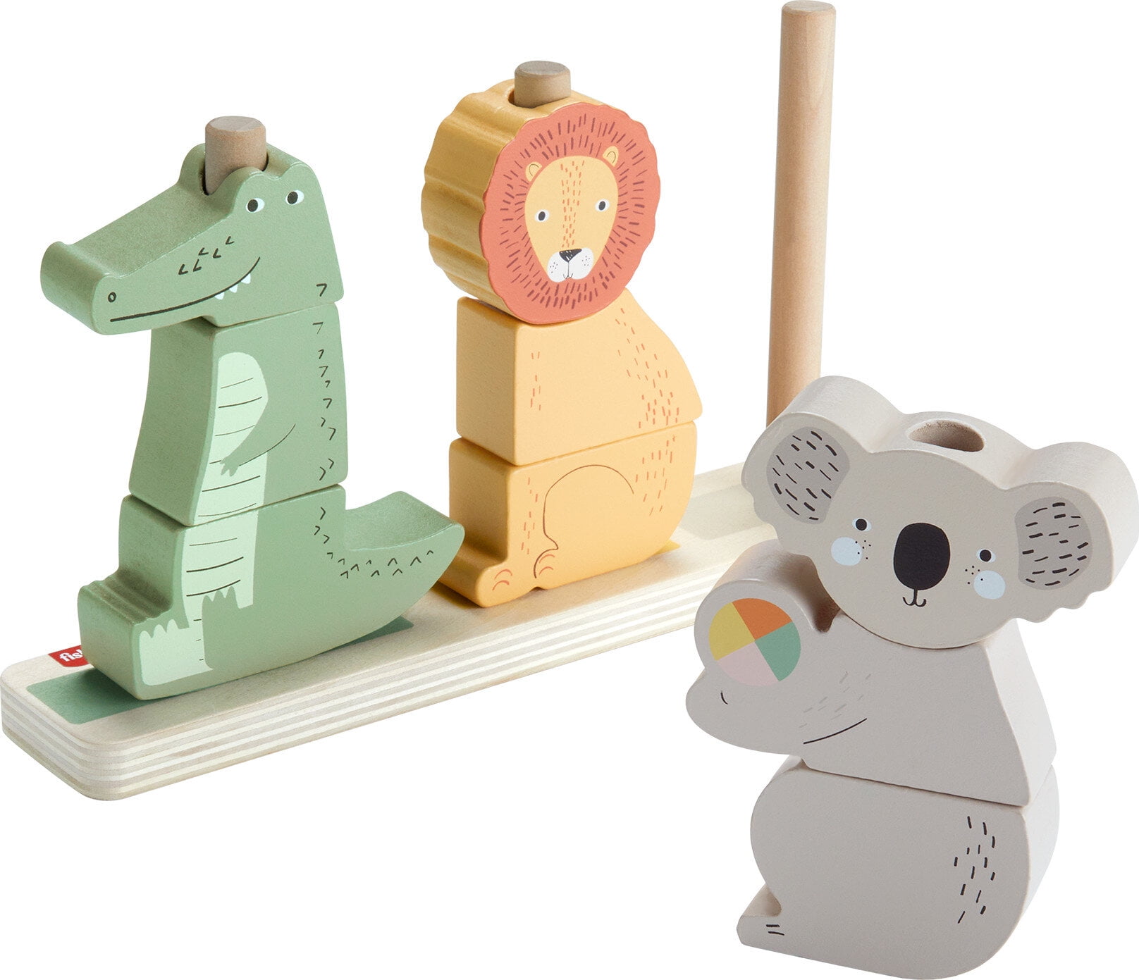 Added Fisher-Price Wooden Stack & Sort Animals Stacking Toy for Development Play, Baby & Toddler 1Y+, 10 Pcs to Wishlist