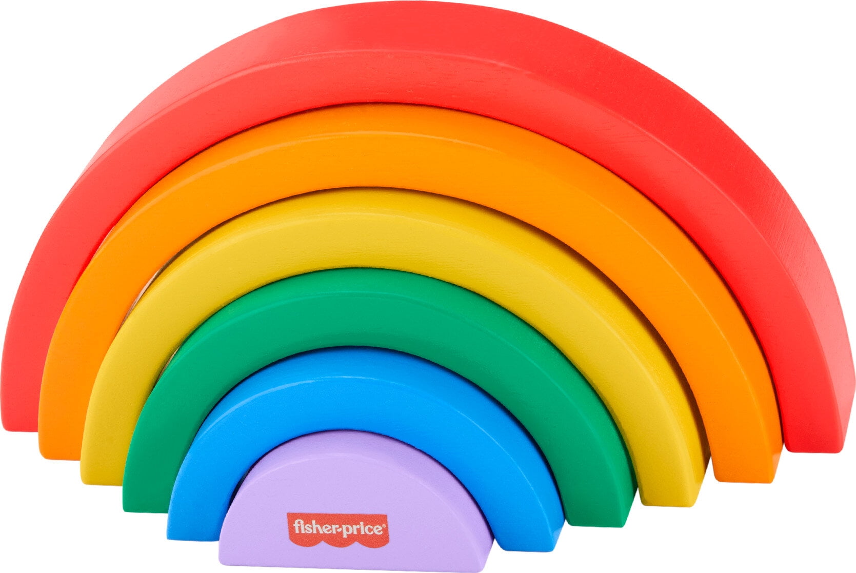 Added Fisher-Price Wooden Stacking and Nesting Rainbow Building Toy for Toddlers, 6 Wood Pieces, 18 months to Wishlist