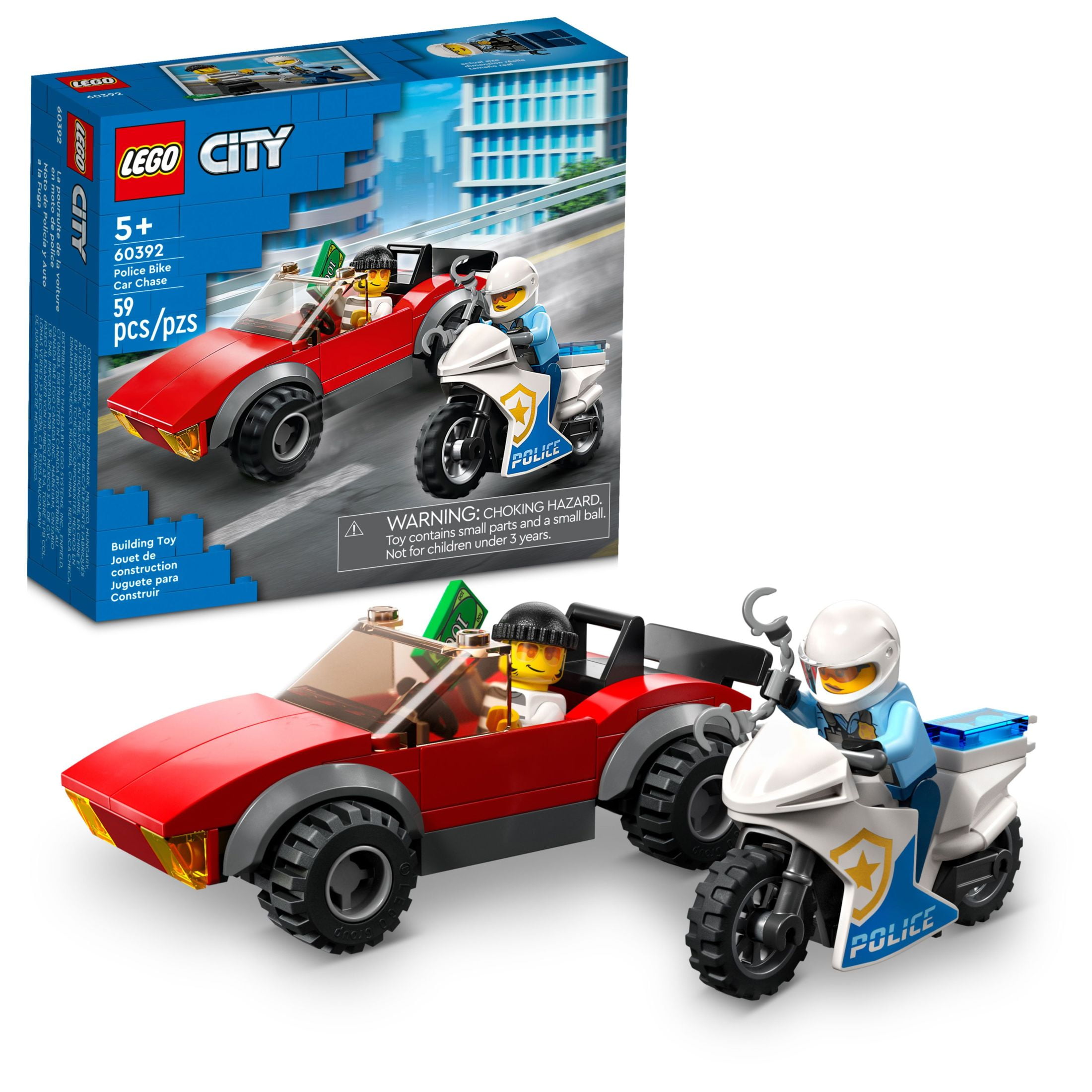 Added LEGO 6425876 City Police Police Bike Car Chase 60392 Toy Building Kit (59 Pieces) to Wishlist