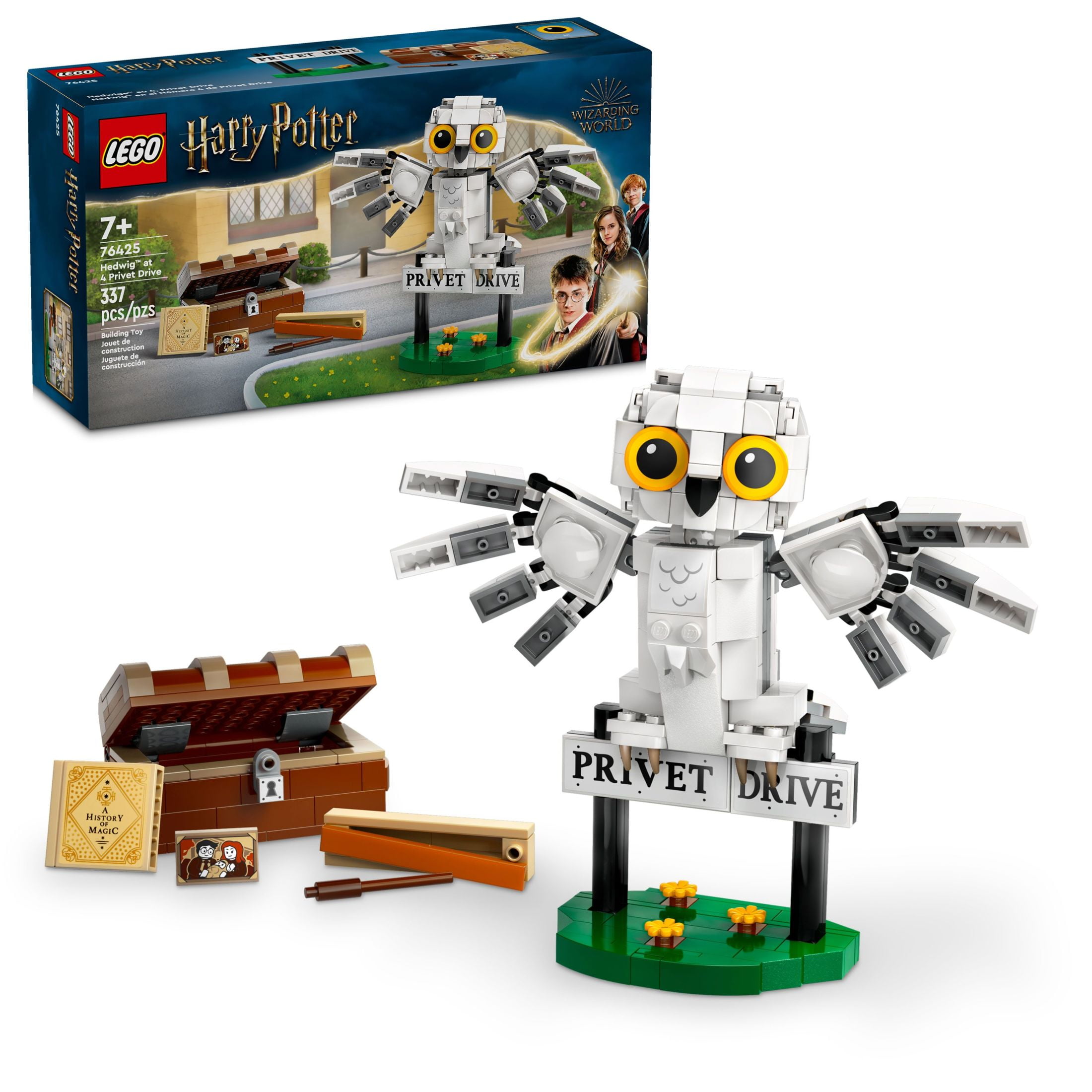 Added LEGO Harry Potter Hedwig at 4 Privet Drive, Buildable Fantasy Toy with a Harry Potter Owl Figure, Harry Potter Toy for Independent Play, Harry Potter Gift Idea for Girls, Boys and Kids Ages 7+, 76425 to Wishlist