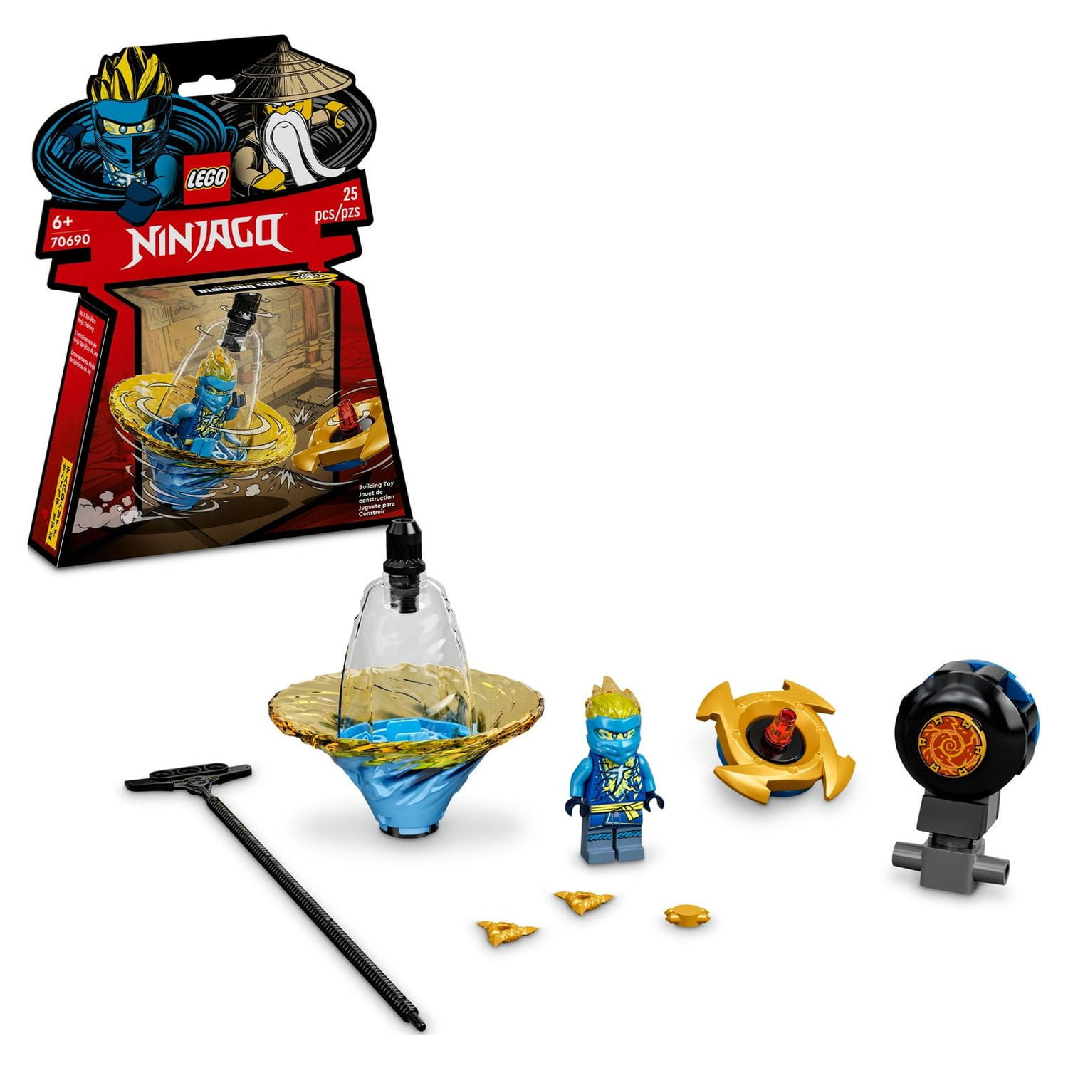 Added LEGO NINJAGO Jay’s Spinjitzu Ninja Training 70690 Spinning Toy Building Kit with NINJAGO Jay; Gifts for Kids Aged 6+ (25 Pieces) to Wishlist