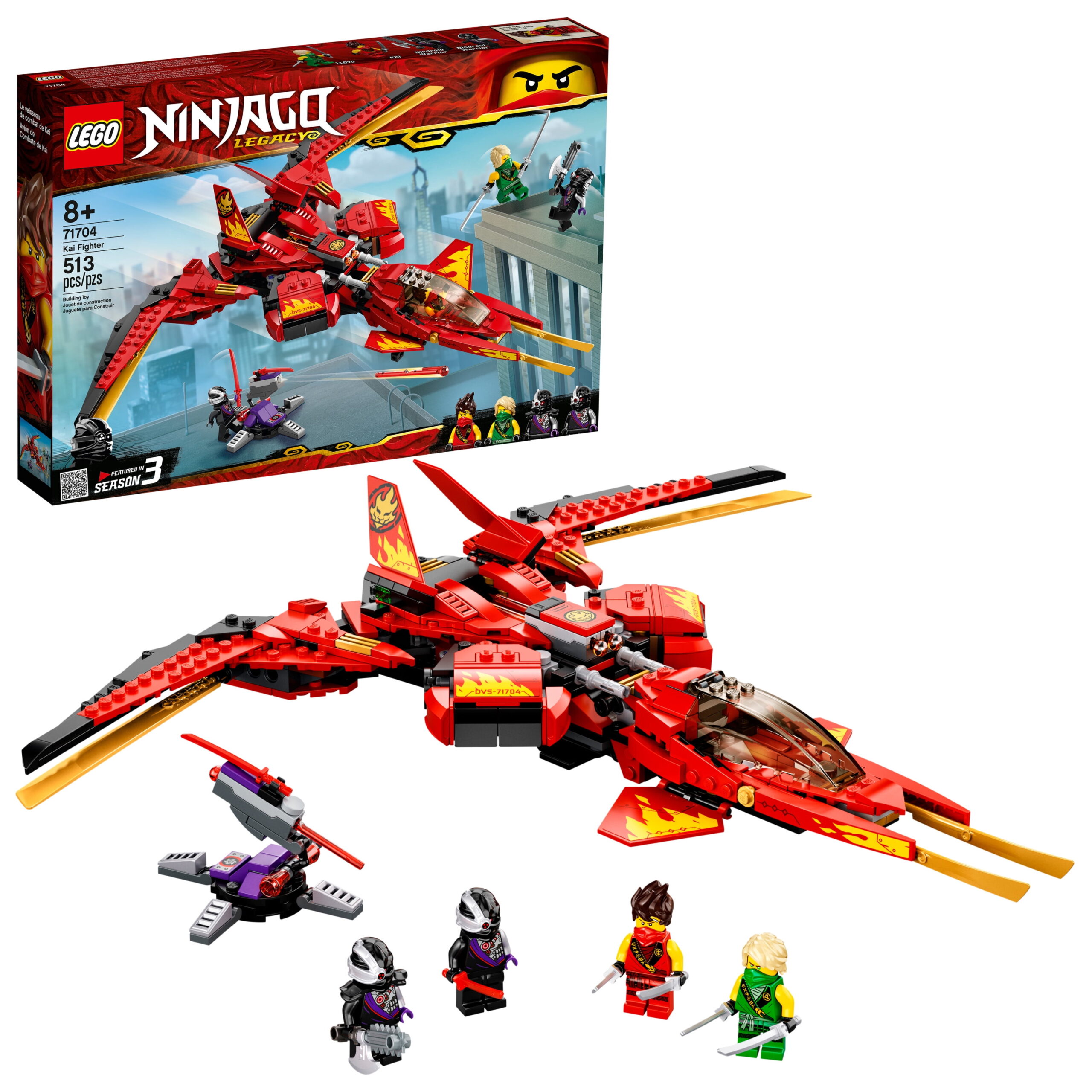 Added LEGO NINJAGO Legacy Kai Fighter 71704 Ninja Building Toy for Ages 8+ (513 Pieces) to Wishlist