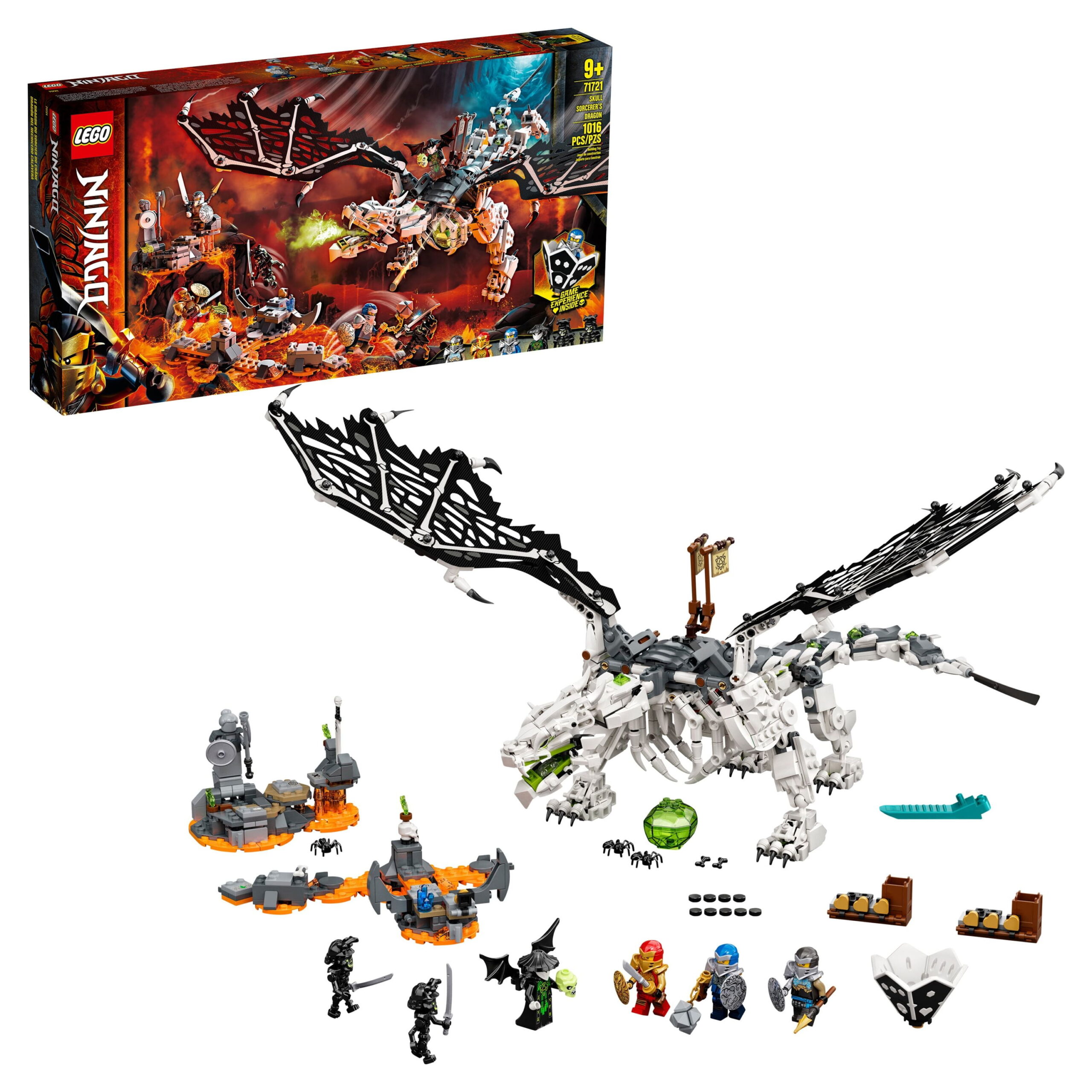 Added LEGO NINJAGO Skull Sorcerer's Dragon 71721 Ninja Dragon Building Toy for Kids (1,016 Pieces) to Wishlist